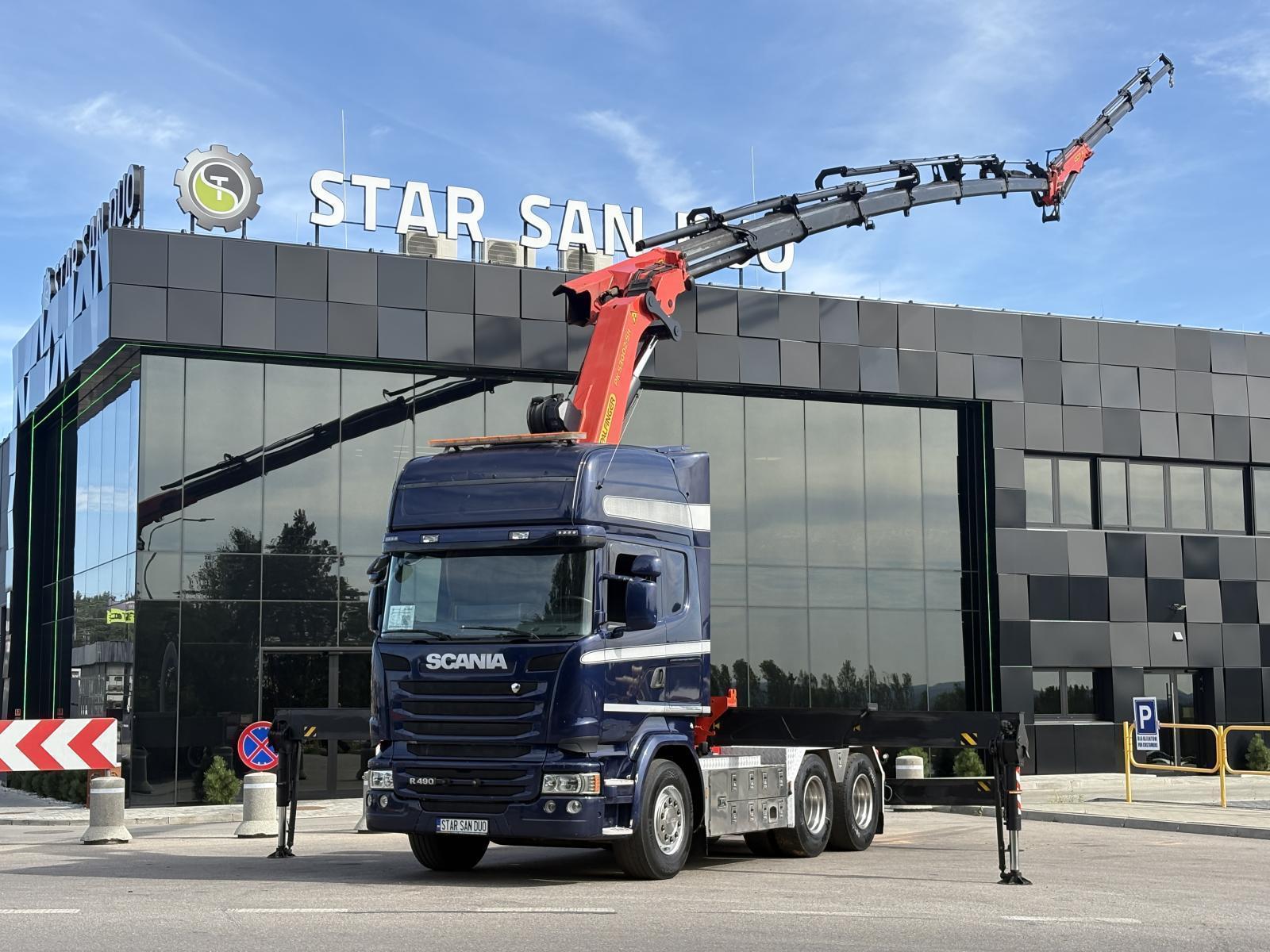 SCANIA R490 6x4 PALFINGER PK 53002 SH HDS Żuraw Siodło