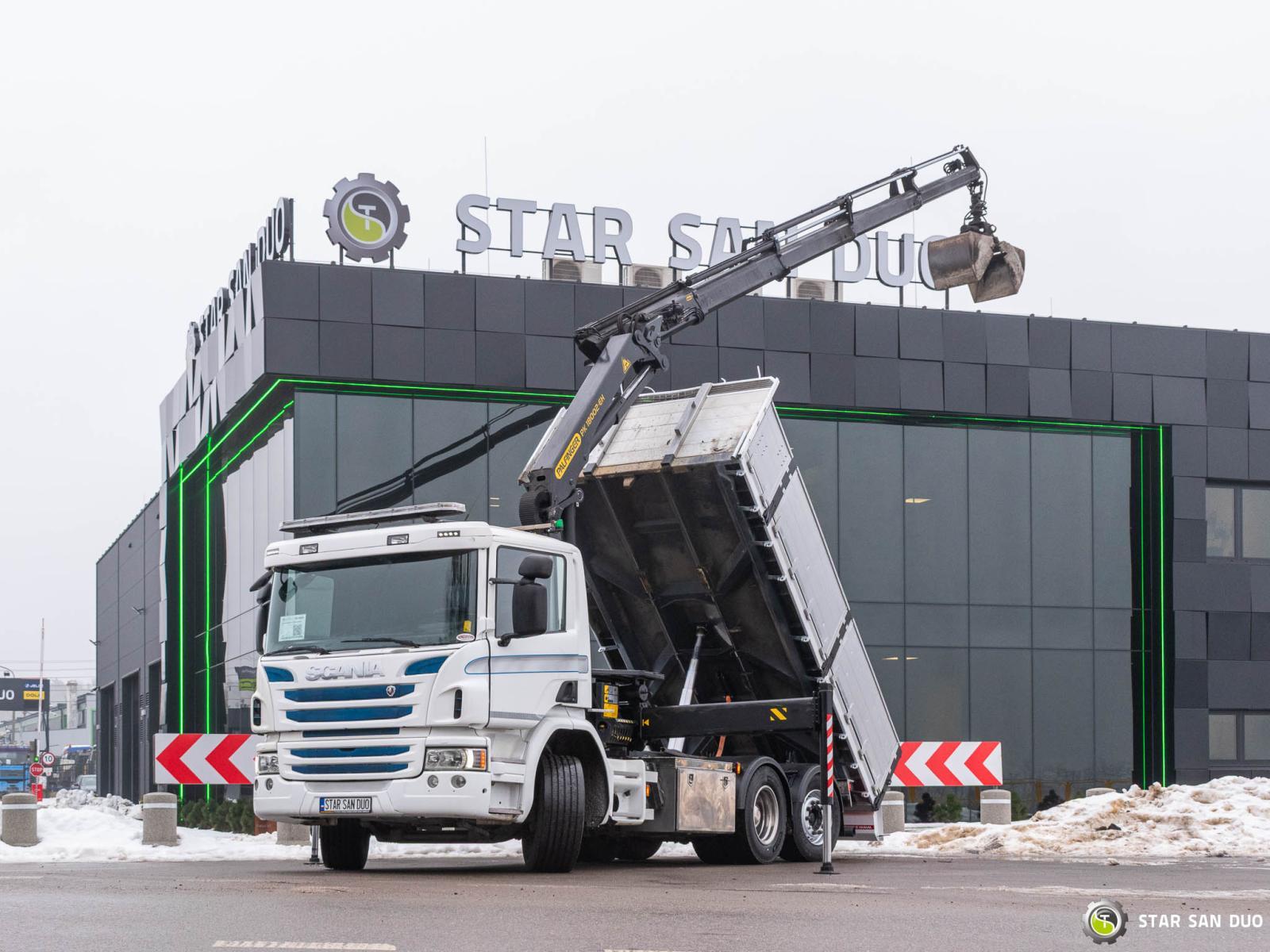 SCANIA P320 6x2 Palfinger PK 18002 EH HDS Żuraw Wywrotka