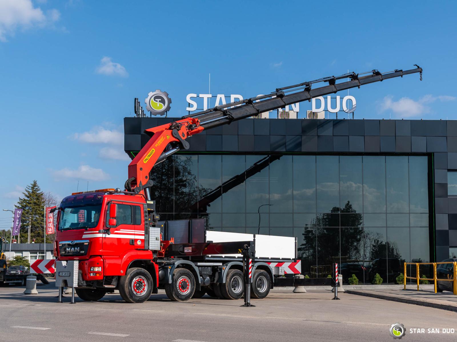 MAN TGA 35.480 8x6H PALFINGER PK 85002 HDS Żuraw Wciągarka