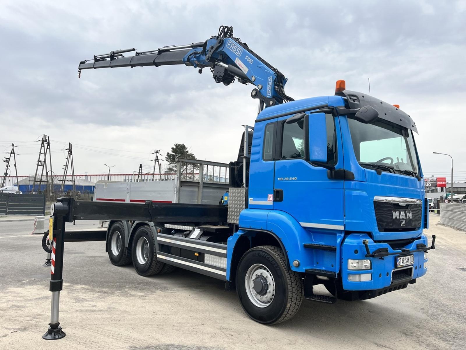 MAN TGS 26.540 6x6H Fassi F365 HDS Żuraw Wciągarka Crane
