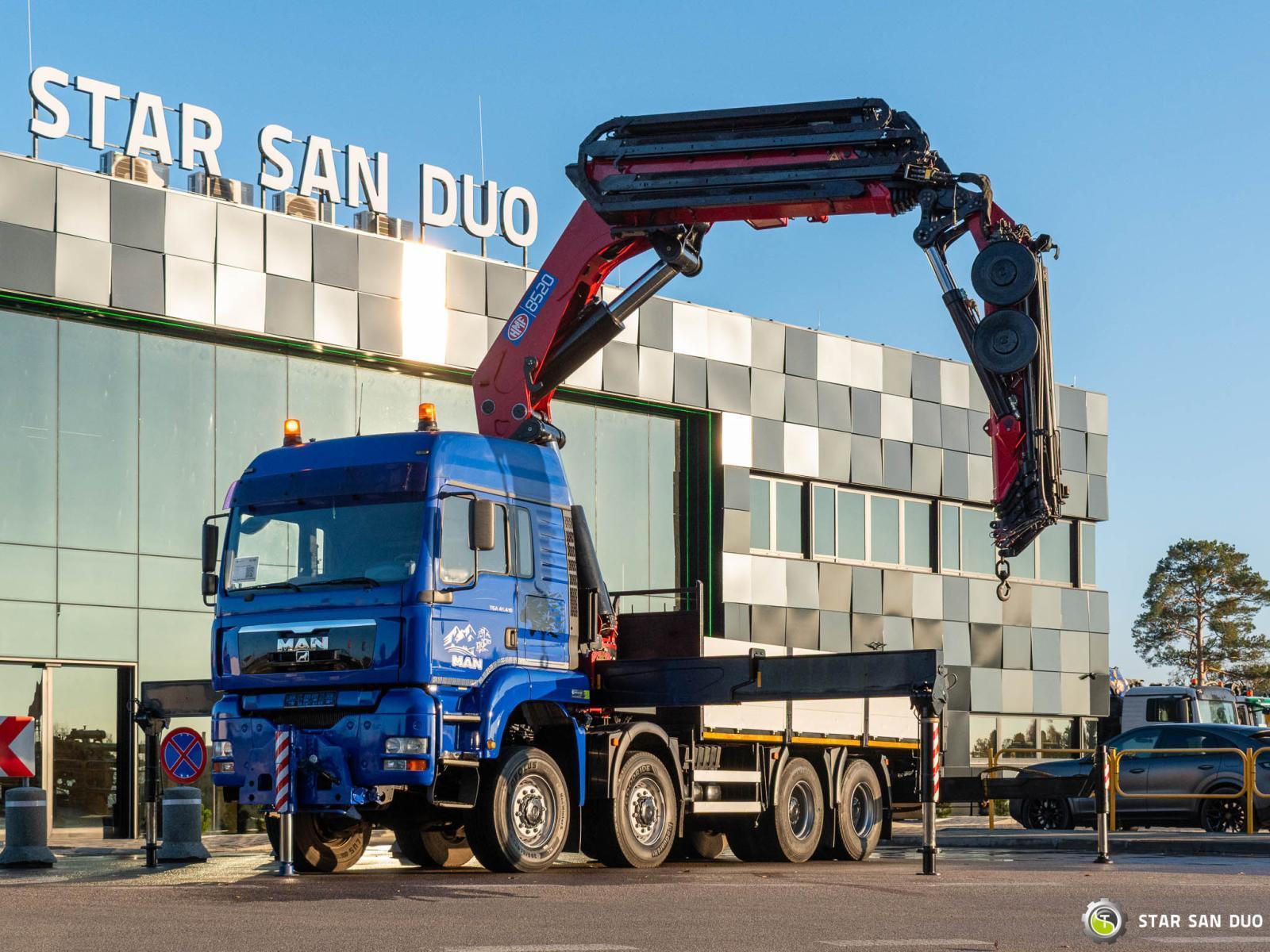 MAN TGA 41.480 8x8 HMF 8520K-0 Fly JIB Crane 2018