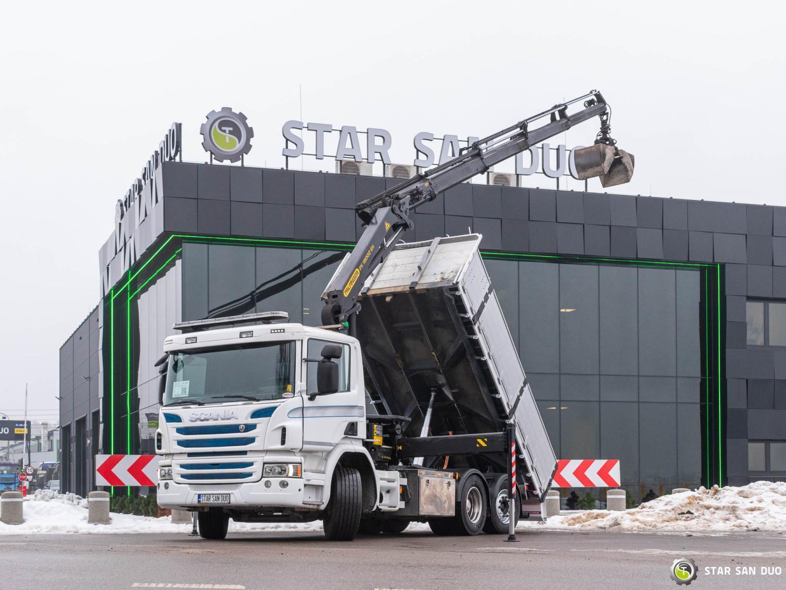 SCANIA P320 6x2 Palfinger PK 18002 EH Crane Kipper