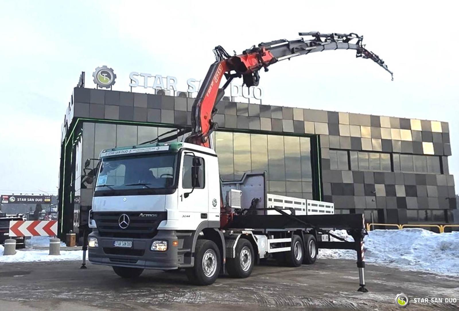 MERCEDES-BENZ Actros 3244 8x4 Fassi F600AXP 26 HDS Żuraw Fly Jib Wciągarka