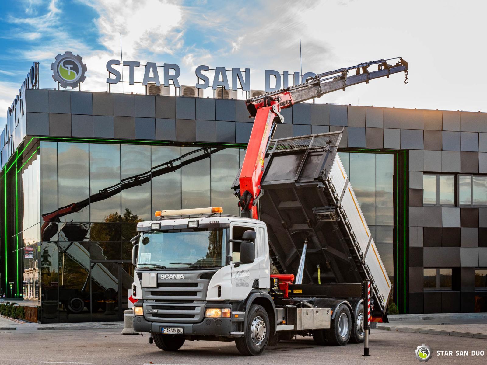 SCANIA P320 6x2 PALFINGER PK 20002 HDS Żuraw Wywrotka