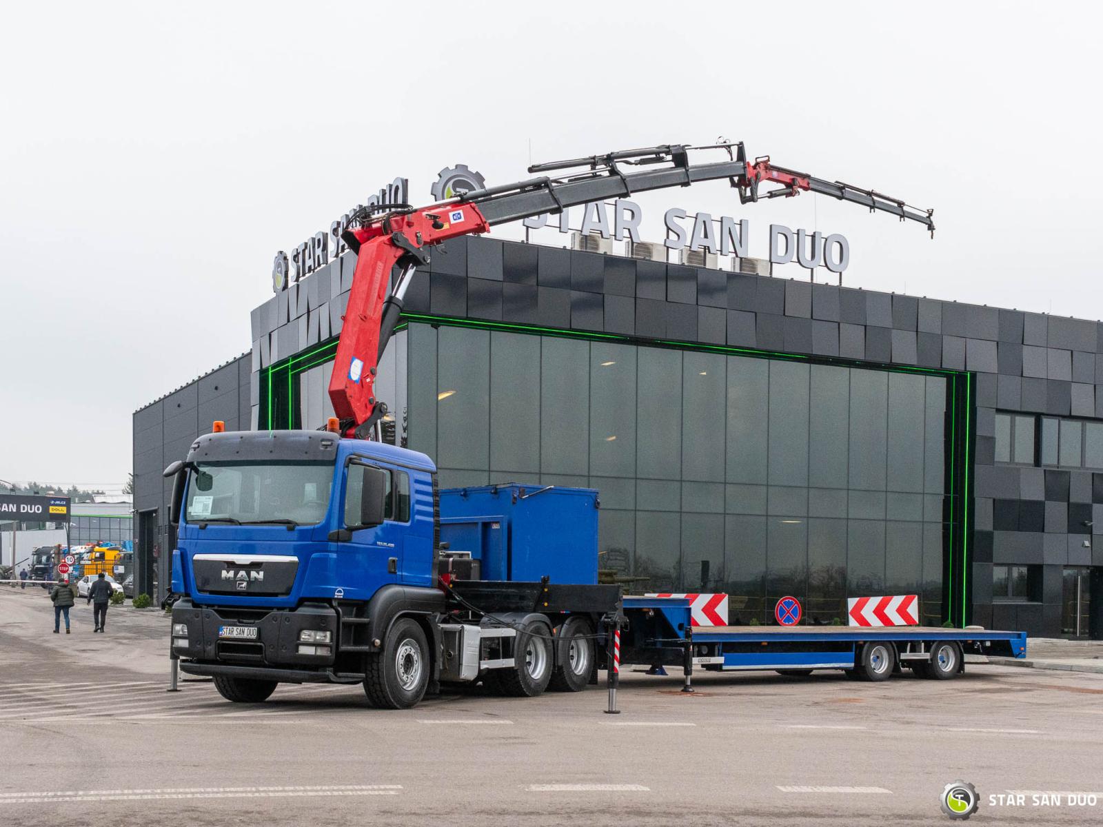 MAN TGS 26.400 6x4 HMF 3722 Fly Crane Semitrailer