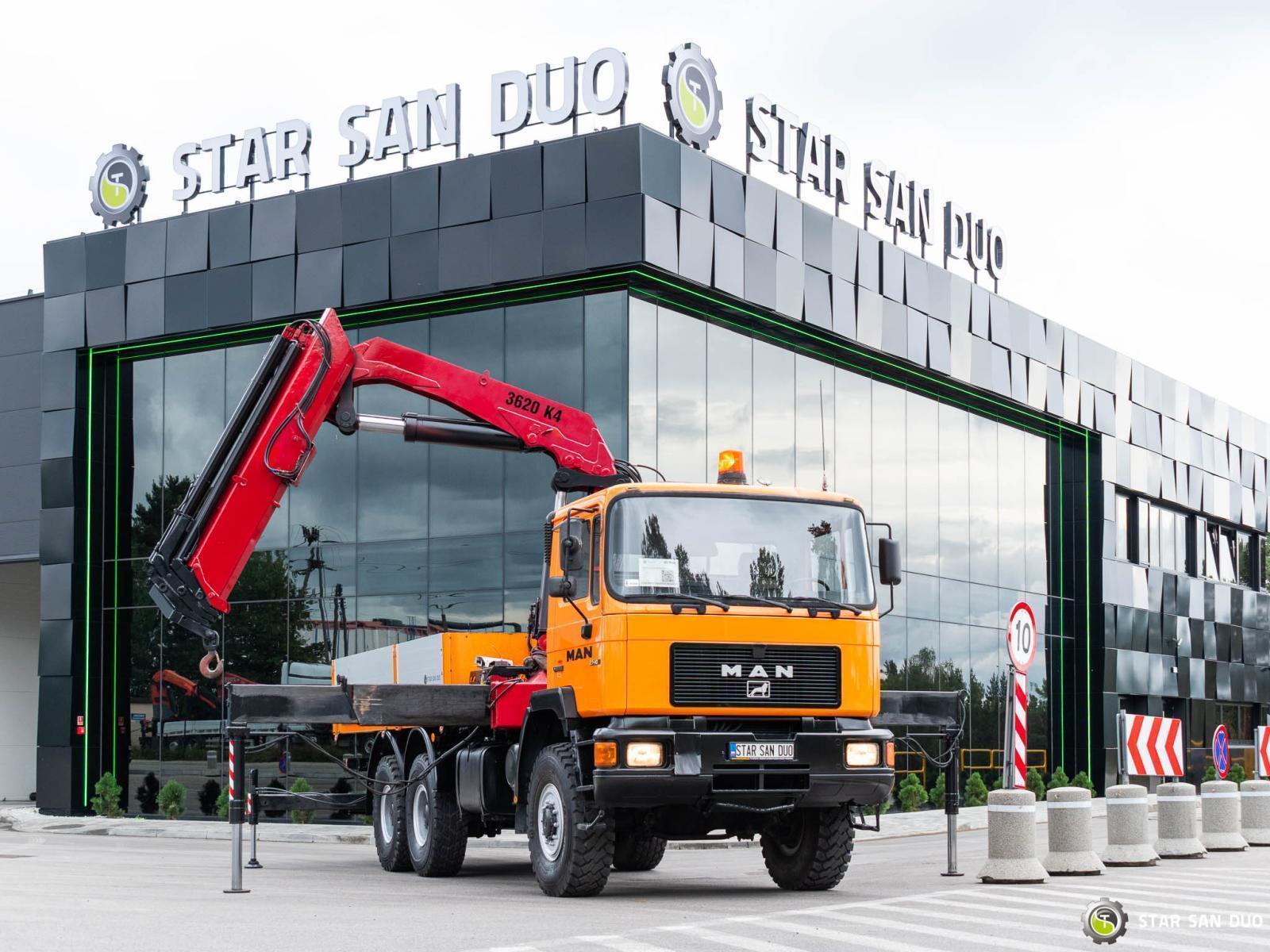 MAN 27.402 F10 6x6 HMF 3620 K4 Hds Żuraw Wyciągarka