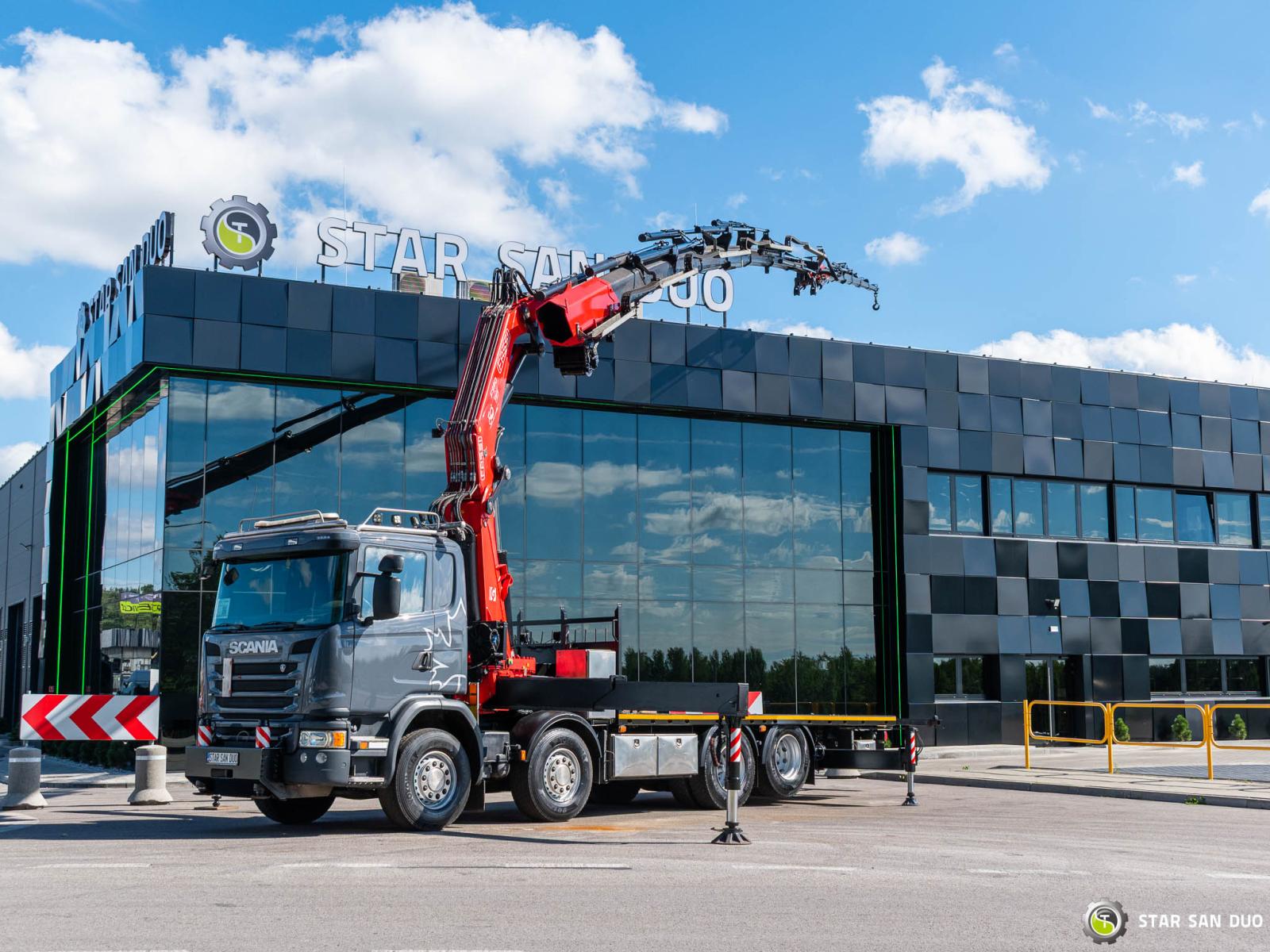 SCANIA G450 8x2 FASSI F990RA.2.28XHE HDS Żuraw wciągarka