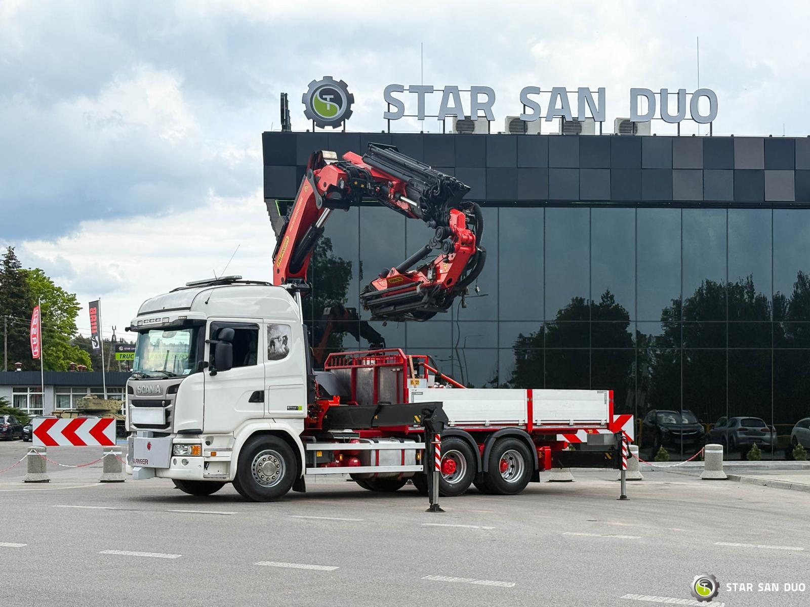 SCANIA G490 6x2 PalfingerPK 53002 SH Fly Jib Kosz Siodło