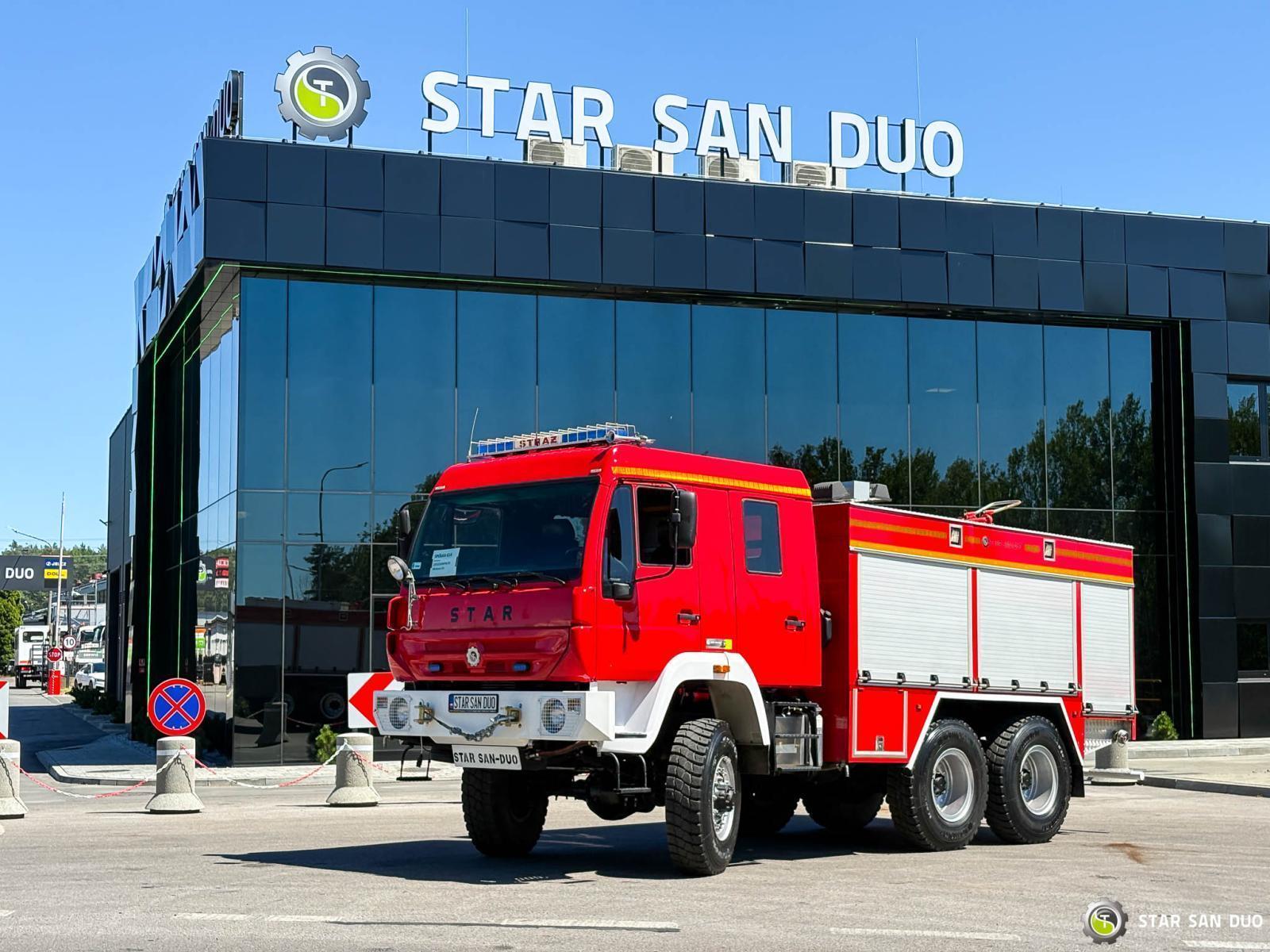 Star 266 MAN 6x6 Pożarniczy Wóz Strażacki Brygadówka Straż Pożarna