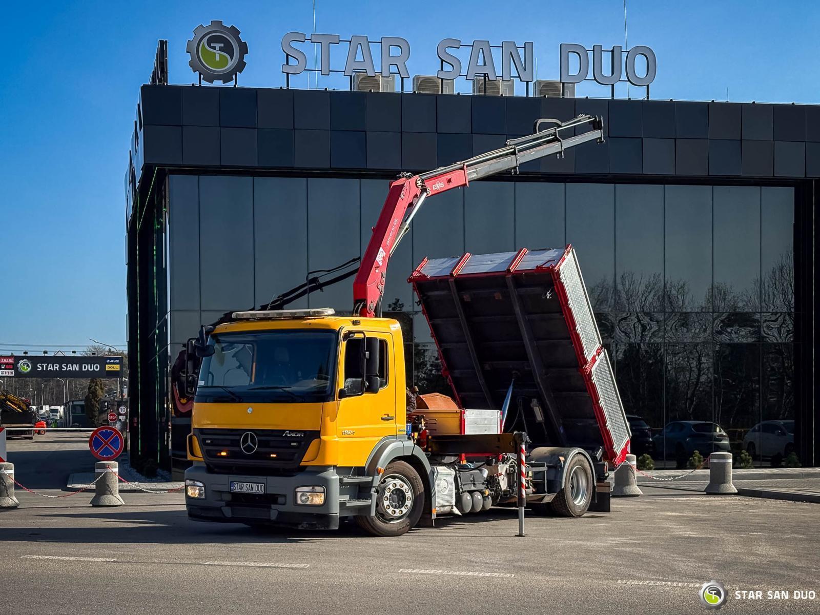 Mercedes-Benz AXOR 1824 4x2 HMF 975 HDS Crane  Rotator Kipper