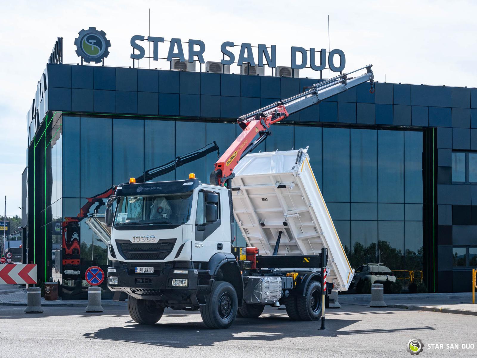 IVECO TRAKKER 450 4x4 Palfinger PK 18002 EH HDS Żuraw Wywrotka Rotator