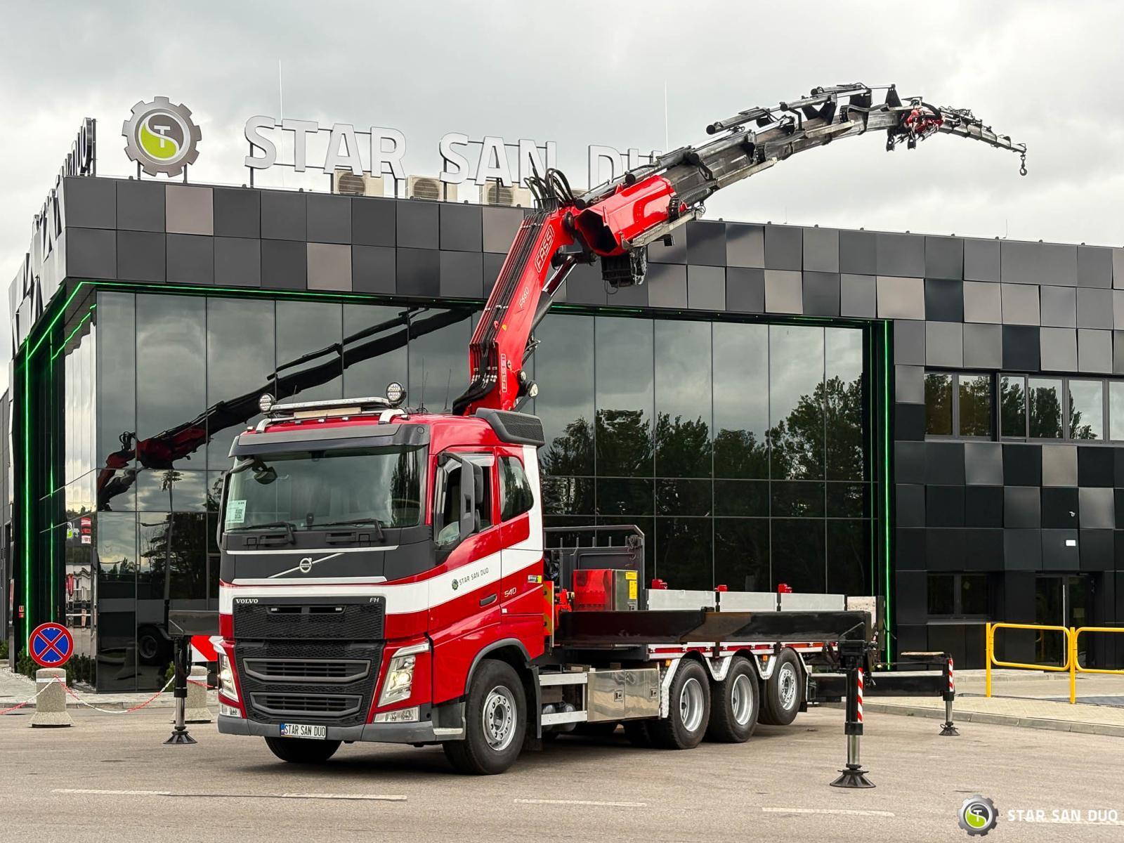 VOLVO FH 540 8x4 FASSI F 660  Żuraw Fly JIB Wciągarka