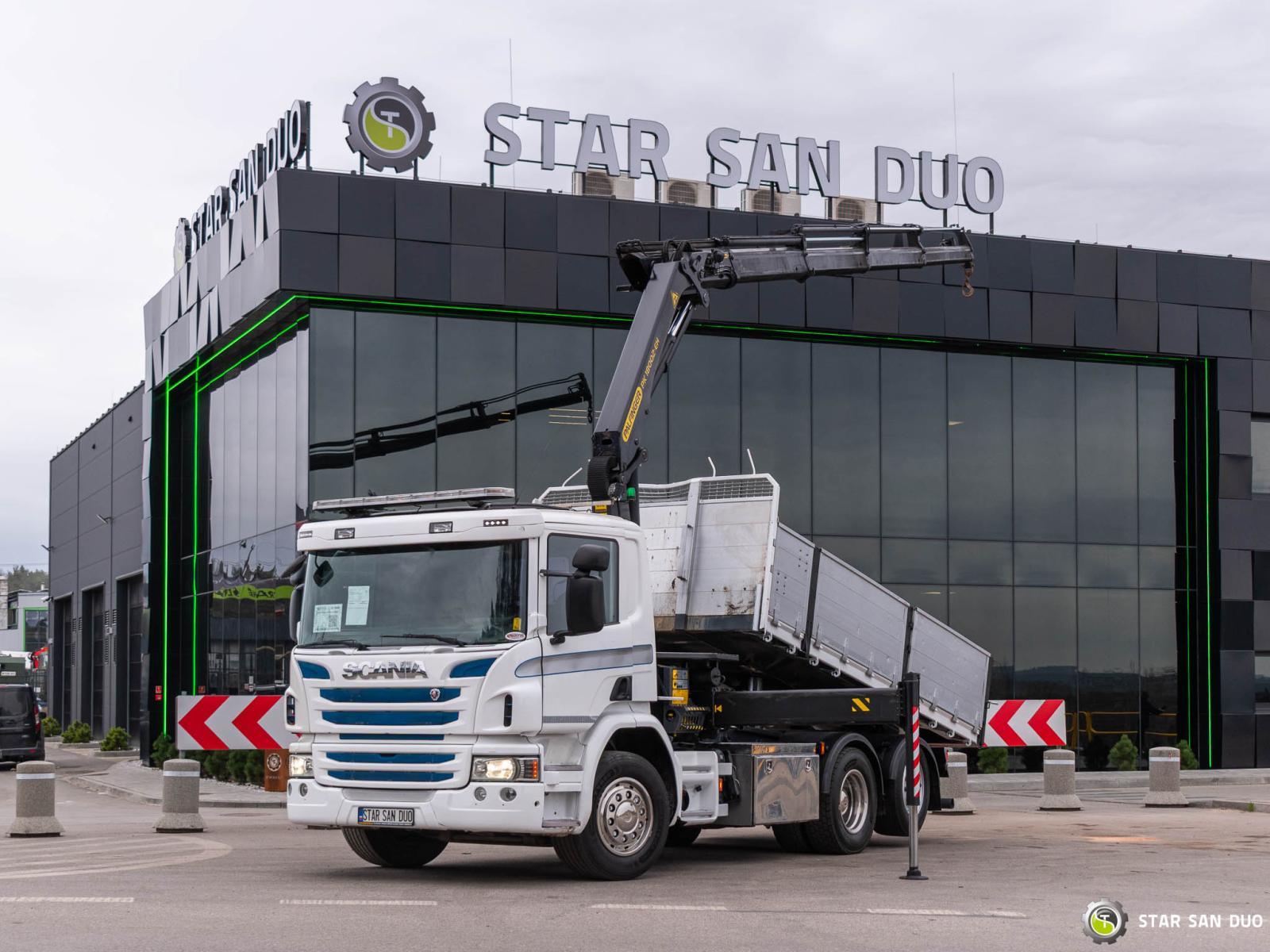 SCANIA P320 6x2 Palfinger PK 18002 EH Crane Kipper