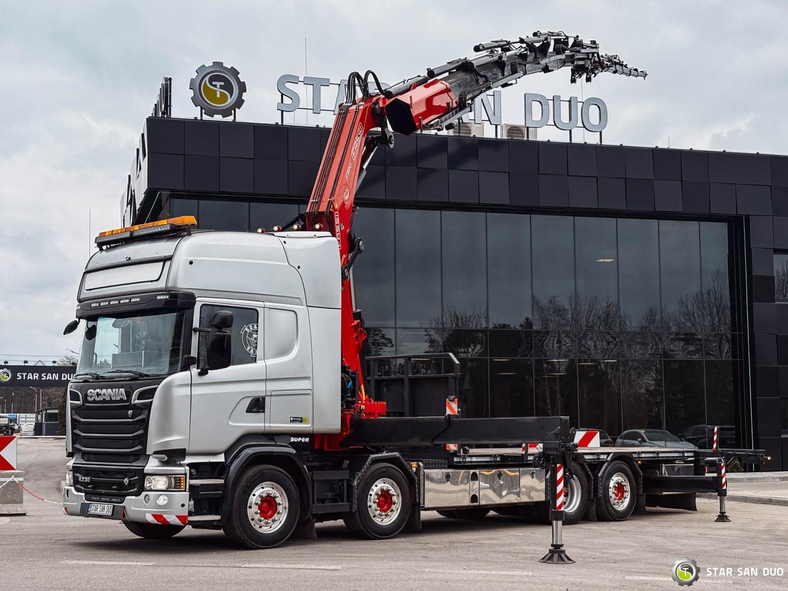 SCANIA R730 8x2 Fassi F990 Fly Jib 30m Crane Euro 6
