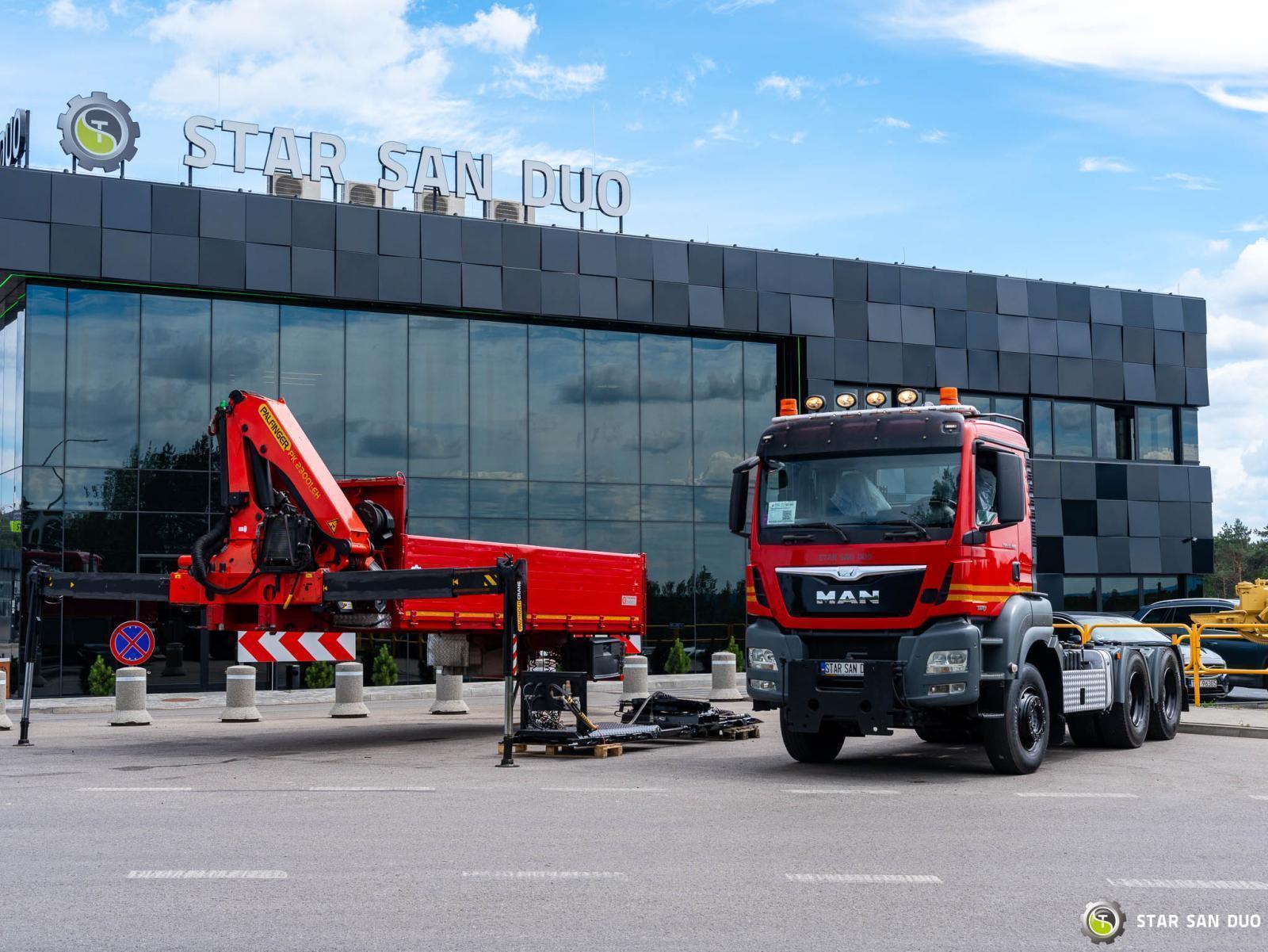 MAN TGS 33.480 6x4 PALFINGER PK 23001 EH HDS Żuraw Siodło Wciągarka