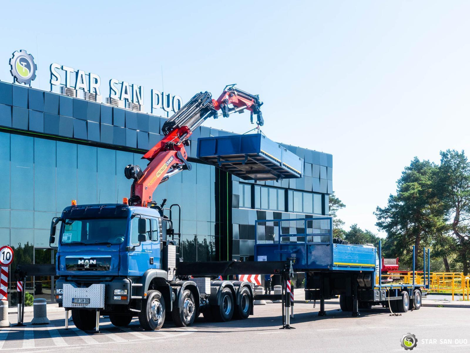 MAN TGA 35.440 8X6H PALFINGER  60002  Semi-trailer