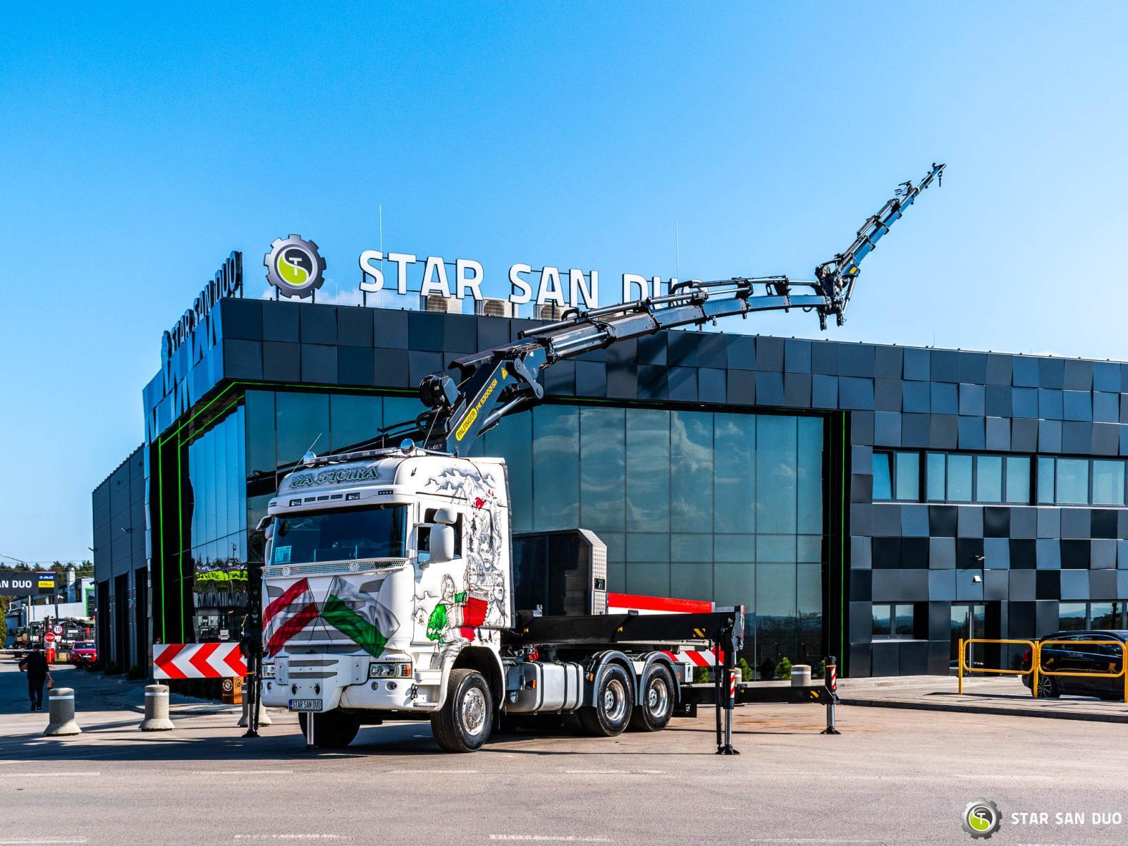 SCANIA R450 6x4 PALFINGER PK 53002 SH HDS Żuraw Fly Jib Siodło Wciągarka