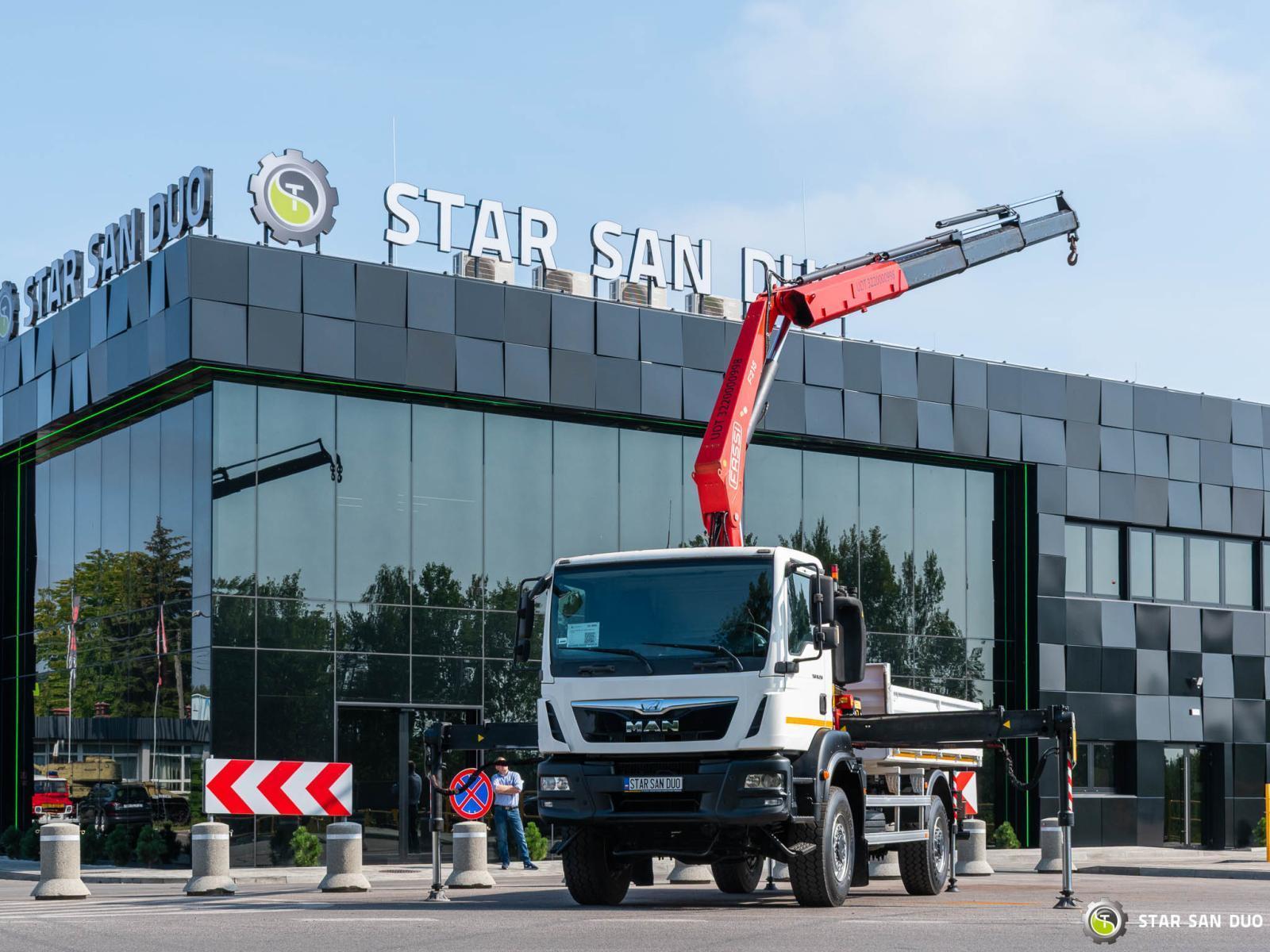 MAN TGM 18.250 4x4 FassiI F215A.0.23 Active HDS Żuraw