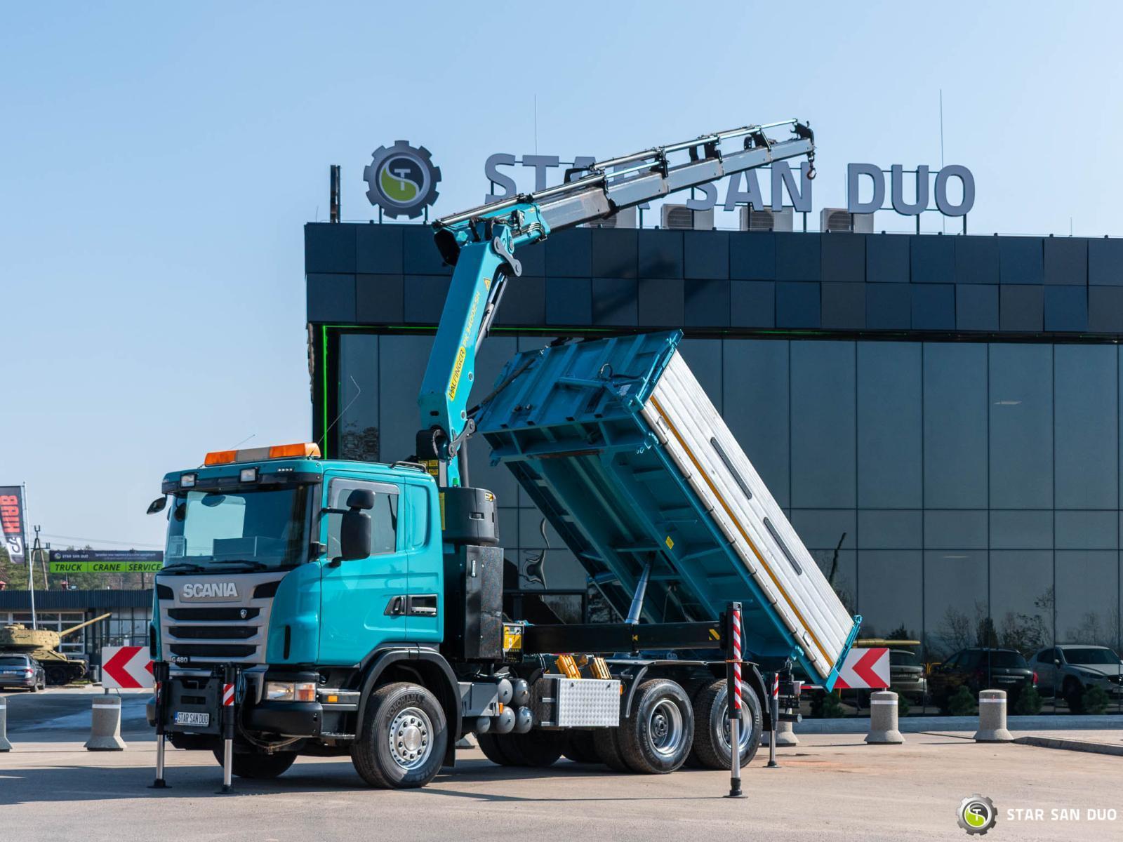 SCANIA G480 6x4 PALFINGER PK 34002 SH Crane Kipper