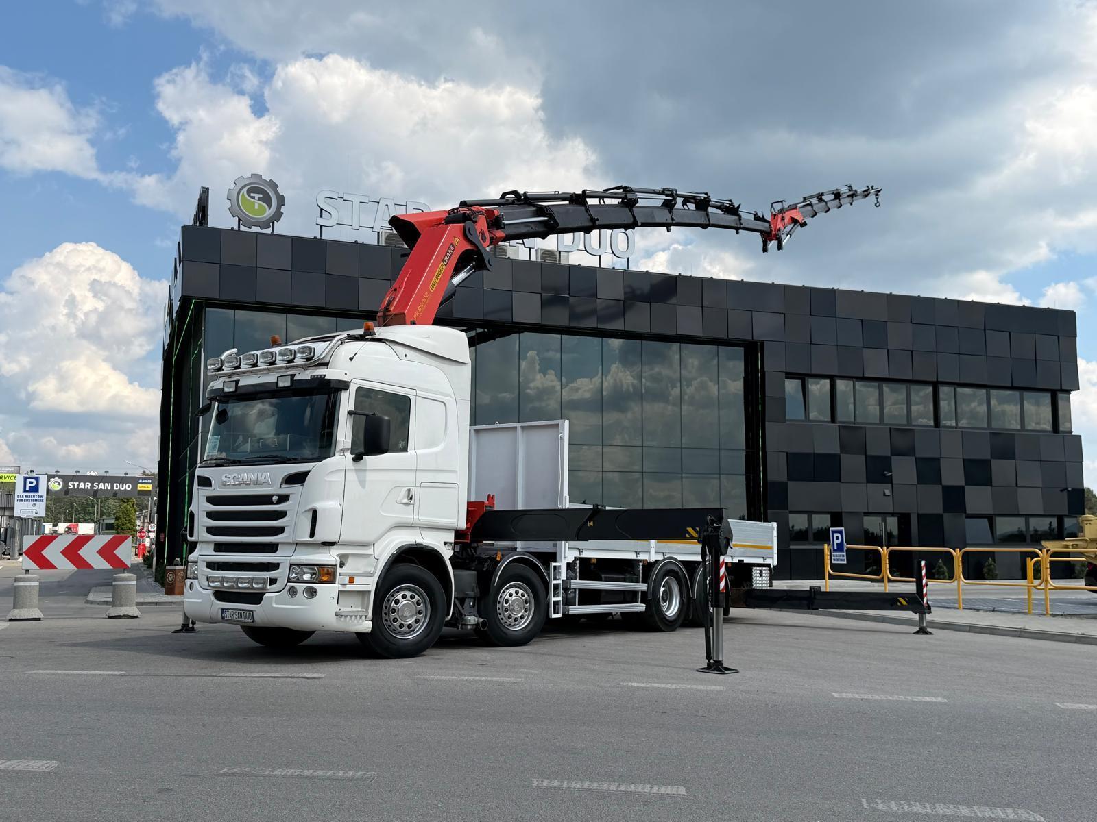 SCANIA R560 8x2 PALFINGER PK 85002 Fly Jib HDS Żuraw Crane Kran