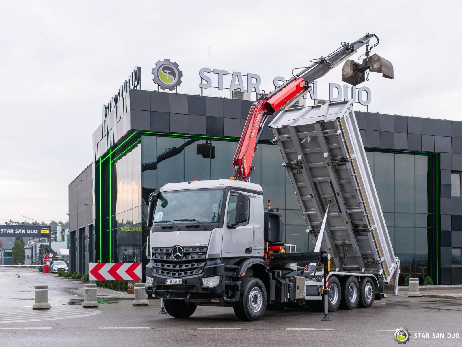 MERCEDES- BENZ AROCS 3643 8x4 Fassi F235A.2.23 E-dynamic Żuraw Wywrotka