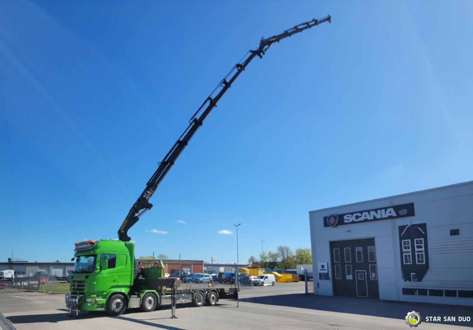 SCANIA R480 8x2 PALFINGER PK 78002 SH HDS Żuraw 2016 rok Fly Jib Kosz