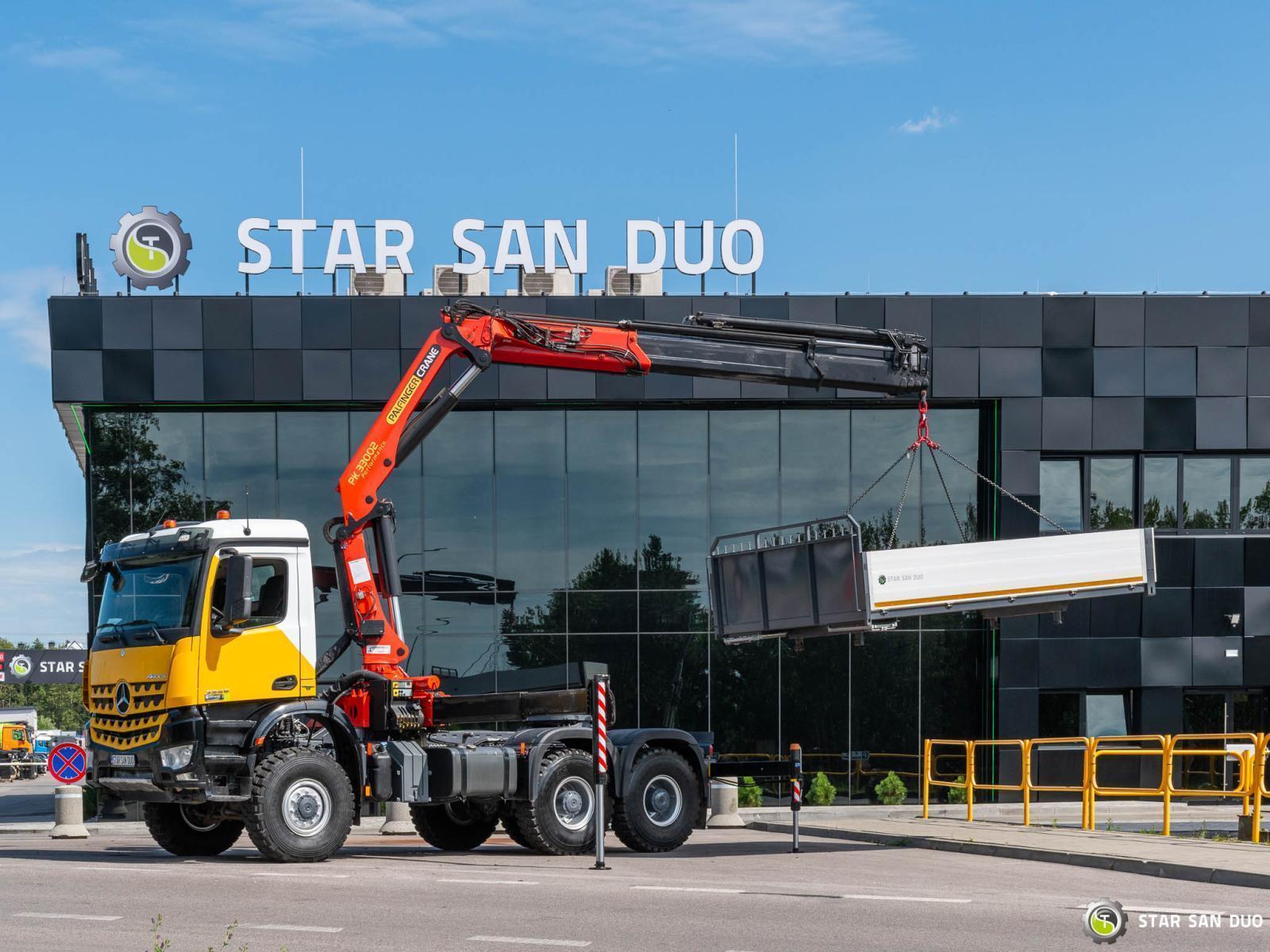 Mercedes-Benz AROCS 3345 6x6 PALFINGER PK 33002 HDS Żuraw Euro 6 Crane Kran