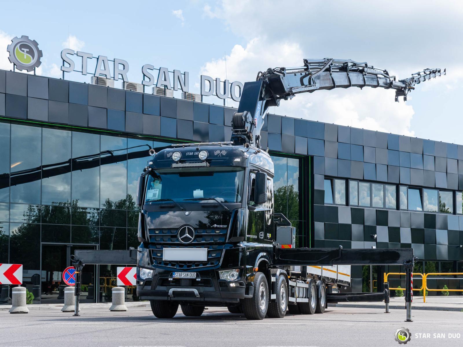 MERCEDES-BENZ AROCS 3251 8x4 HMF 8520 Fly Jib Winch