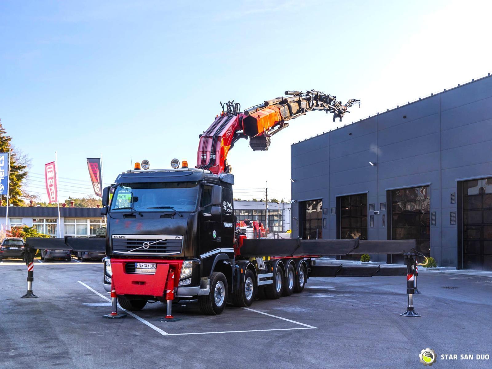 VOLVO FH 540 10x4 FASSI F1950 FLY JIB WINCH 46m !!!