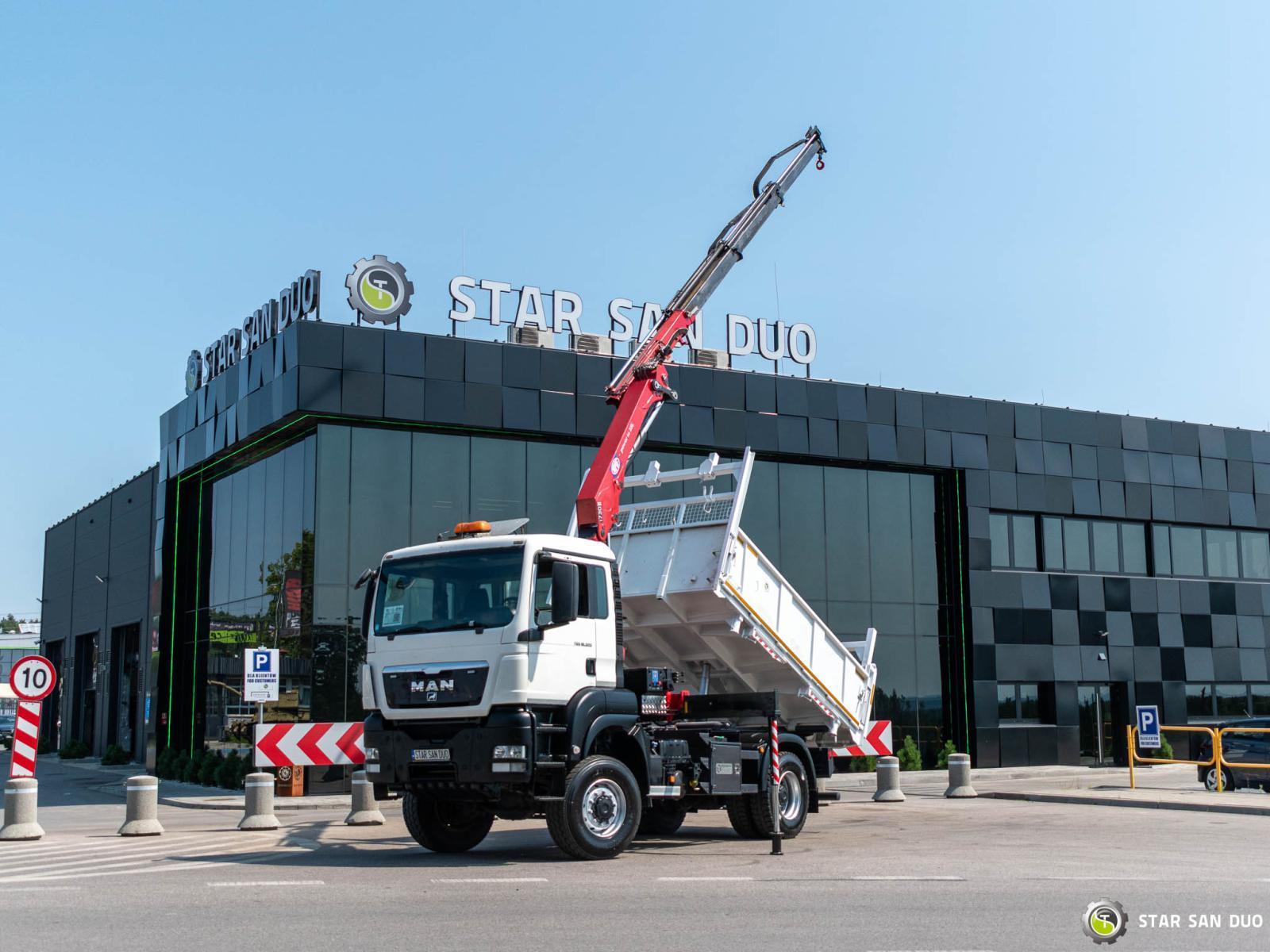 MAN TGS  18.320 4x4 HMF 1730-K3 HDS Żuraw Wywrotka