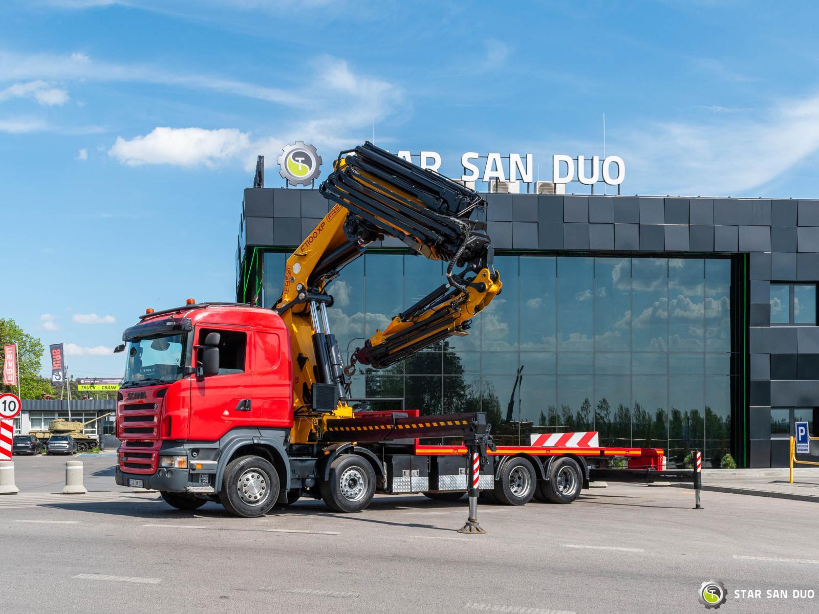 SCANIA R420 8x2 FASSI F1100AXP HDS Żuraw Fly Jib Wciągarka