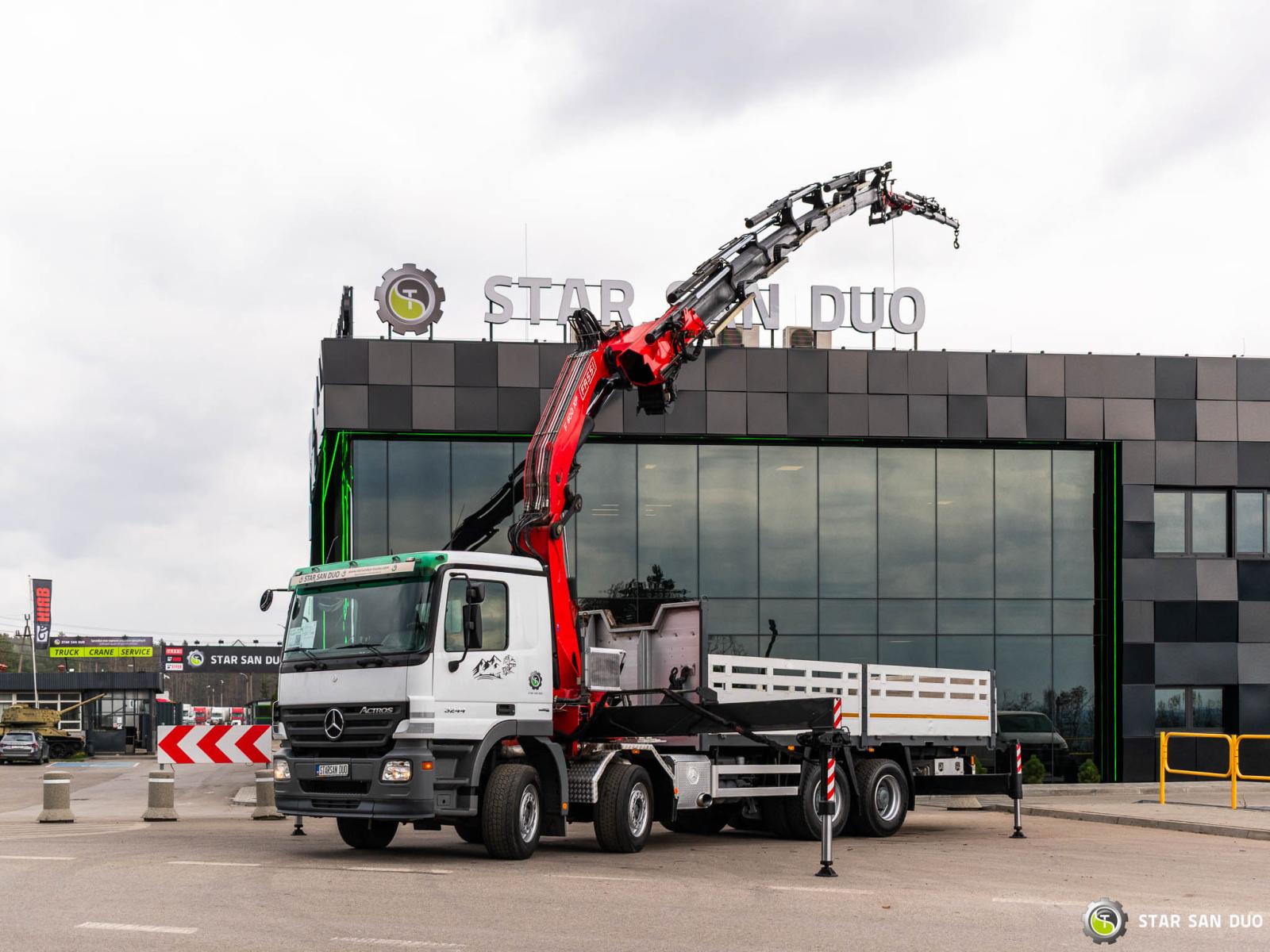 MERCEDES-BENZ Actros 3244 8x4 Fassi F600AXP 26 HDS Żuraw Fly Jib Wciągarka