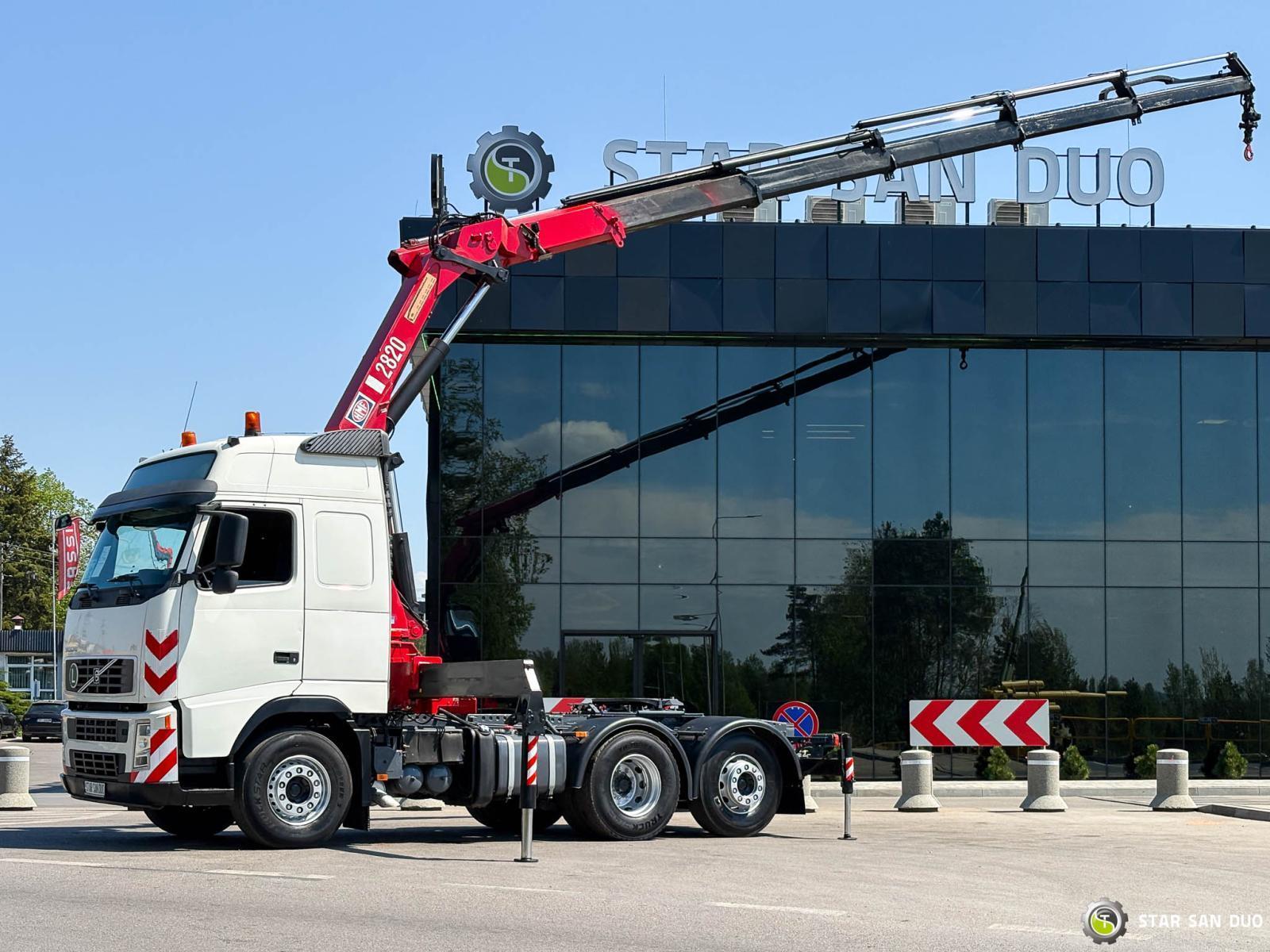 VOLVO FH480 6x2 HMF 2820-K6 HDS Żuraw Ciągnik Siodło