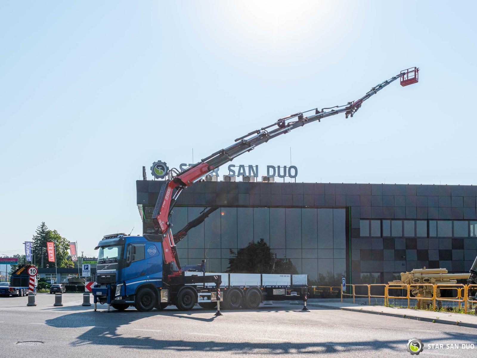 VOLVO FH500 8x4 FASSI F1150RA.2.28 HDS Żuraw Fly Jib Kosz