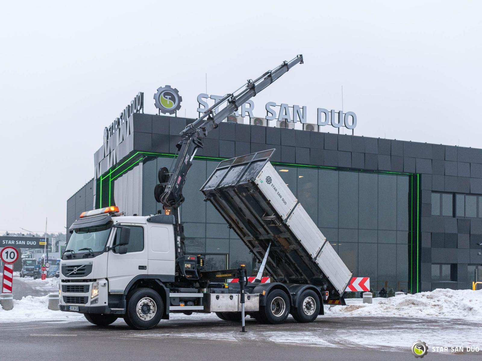 VOLVO FM430 6x2 HIAB 166 E-5 HIPRO Crane Kipper