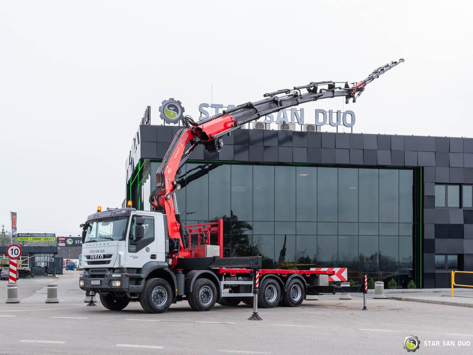 IVECO TRAKKER 410 8x4 FASSI F800 BXP.26 HDS Żuraw Fly Jib Wciągarka