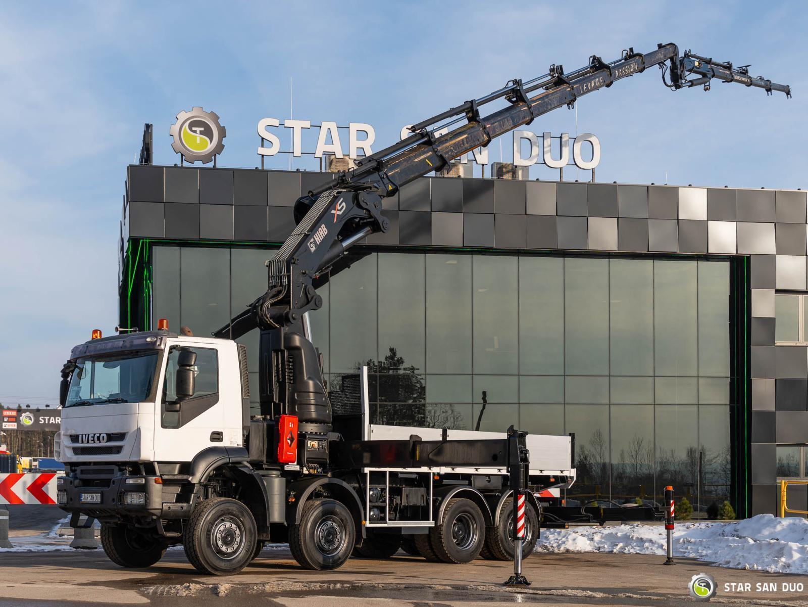 IVECO TRAKKER 450 8x8 HIAB 800E-7 FLy Jib Wciągarka HDS Żuraw