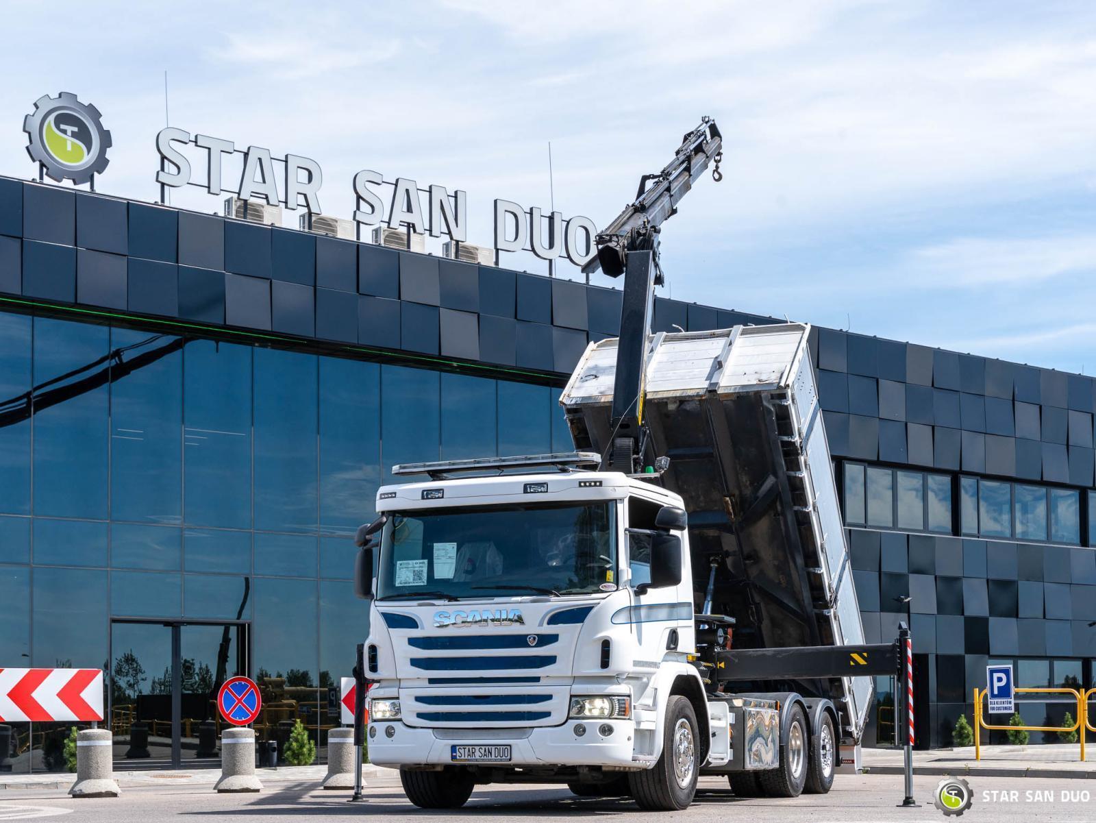 SCANIA P320 6x2 Palfinger PK 18002 EH HDS Żuraw Wywrotka