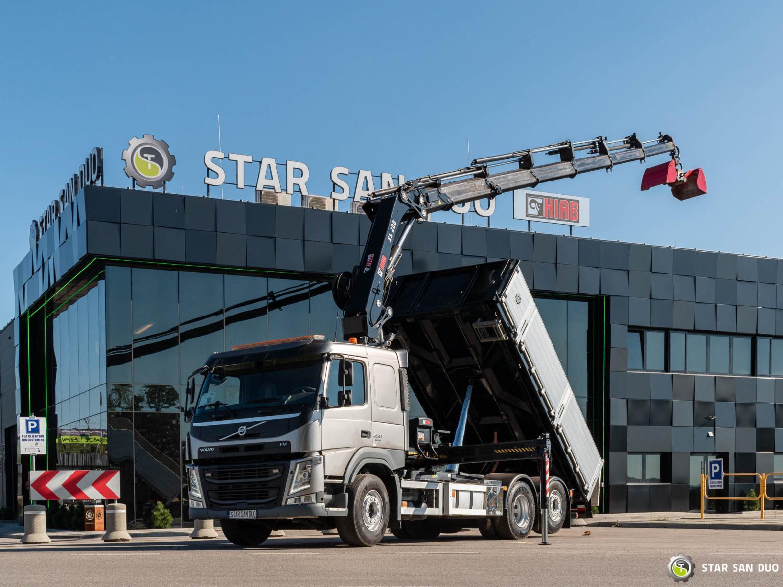 VOLVO FM 450 6x2 HIAB 288 E-6 HIPRO HDS Żuraw Chwytak Wywrotka