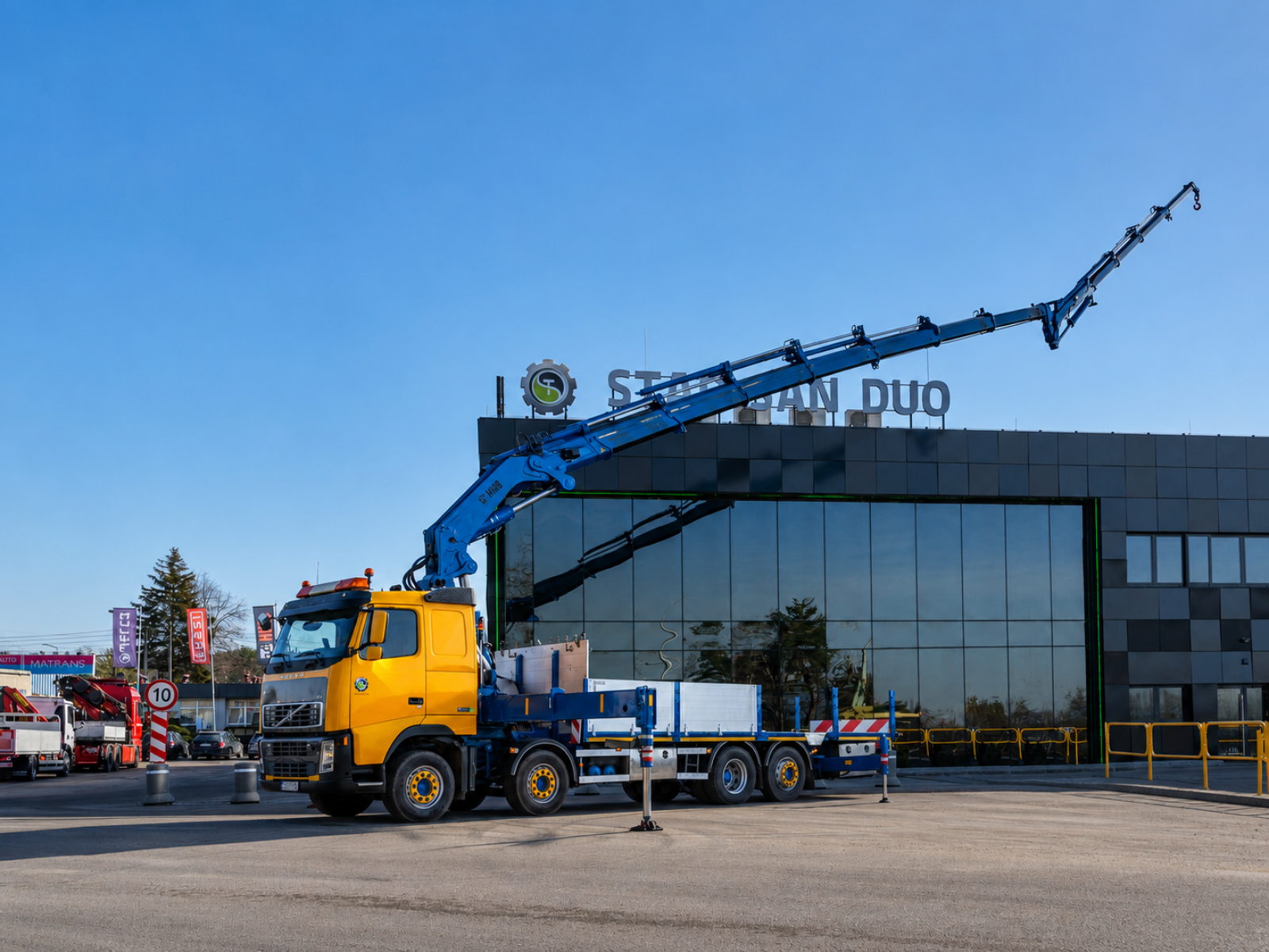 VOLVO FH 400 8x2 HIAB 600E-7 FLY JIB Crane Kran