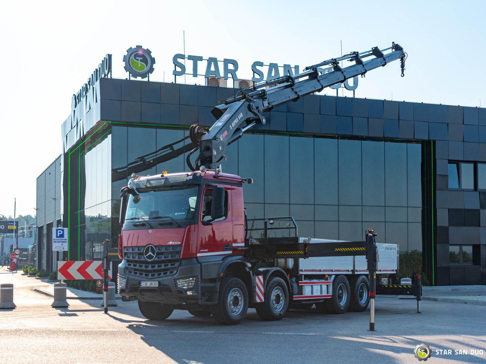 MERCEDES-BENZ AROCS 3748 8x4 HIAB 548 E-6 X-HIPRO HDS Żuraw Rotator