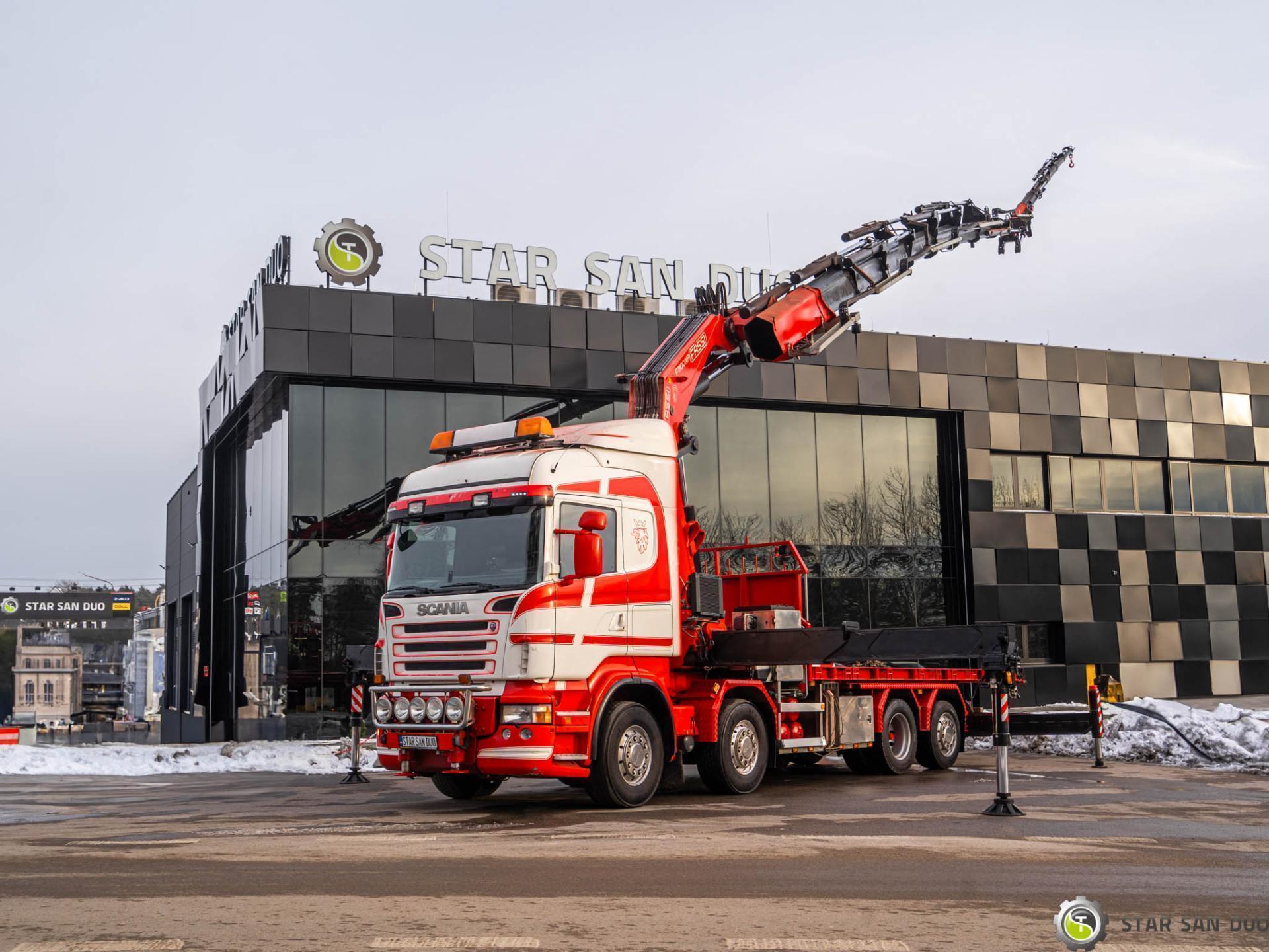 Scania R480 8x2 Fassi F1100 Fly Jib Wciągarka