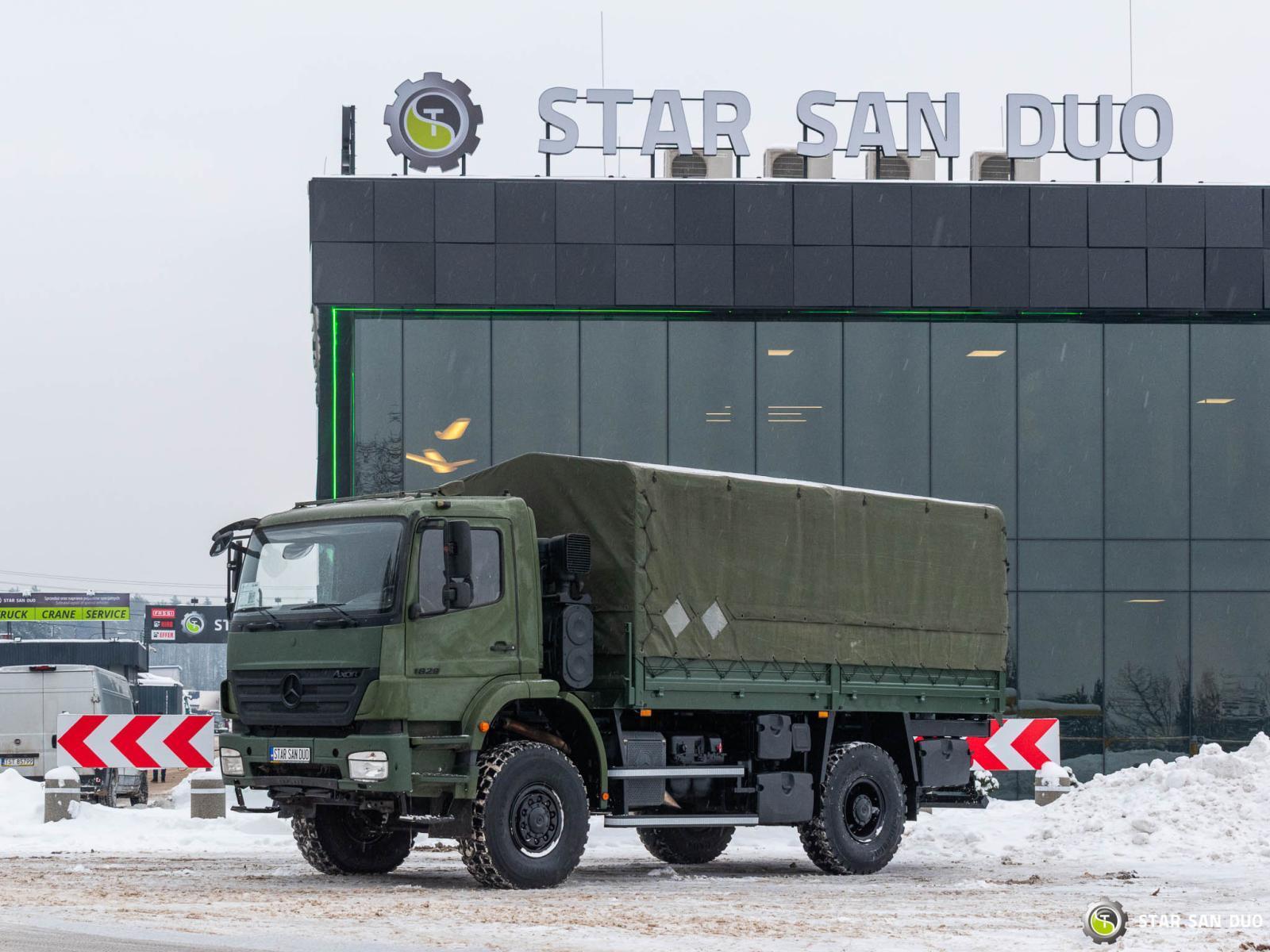 MERCEDES-BENZ AXOR 1829 4x4 Kamper Offroad Plandeka