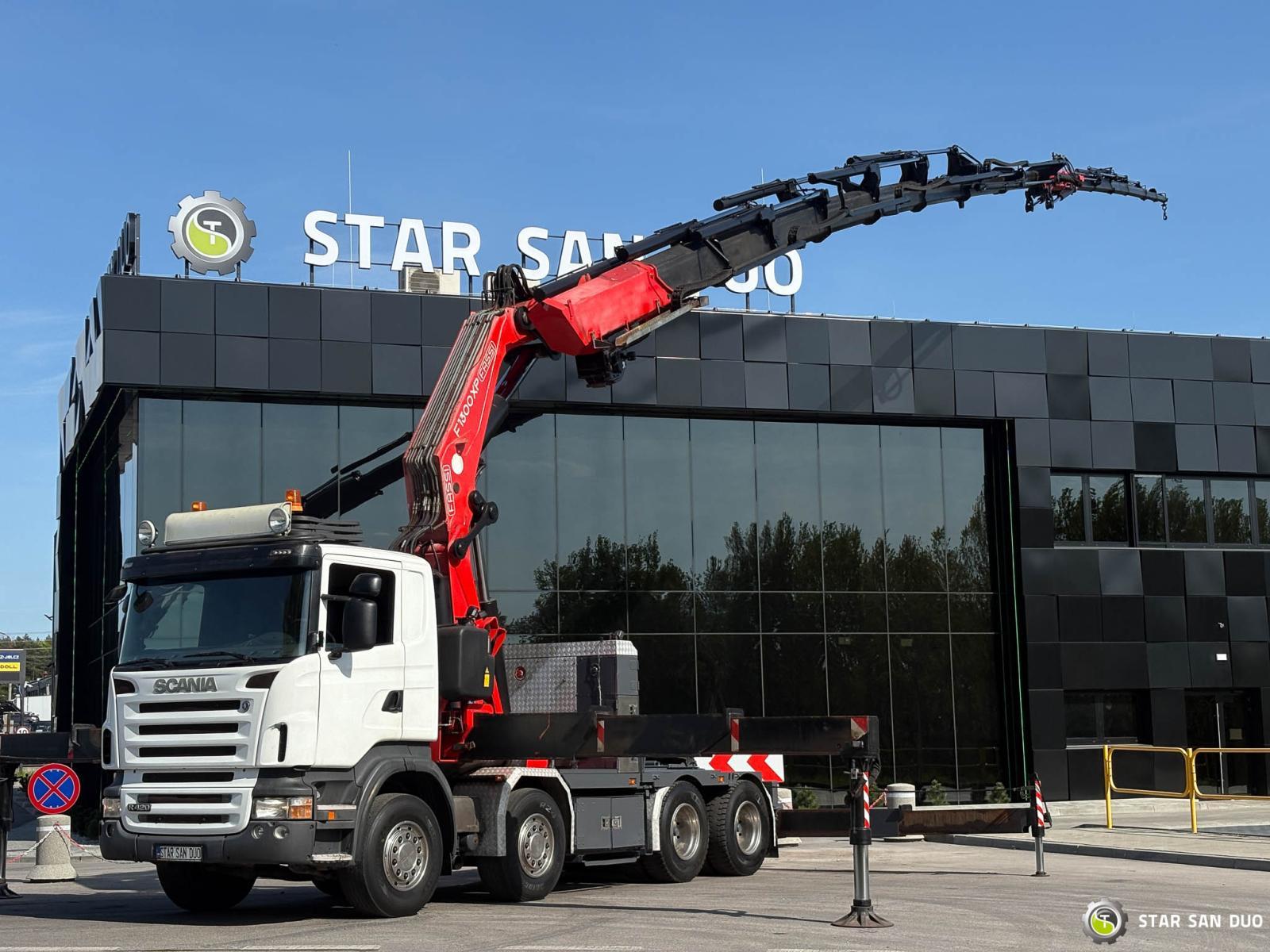 SCANIA R420 8x4 FASSI F1300 AXP Crane FLY JIB Euro 4