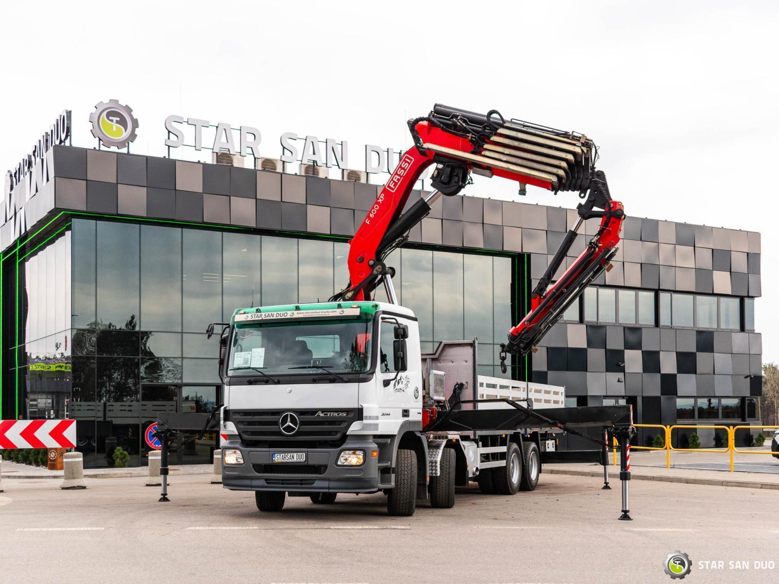 MERCEDES-BENZ Actros 3244 8x4 Fassi F600 HDS Żuraw Fly Jib Wciągarka
