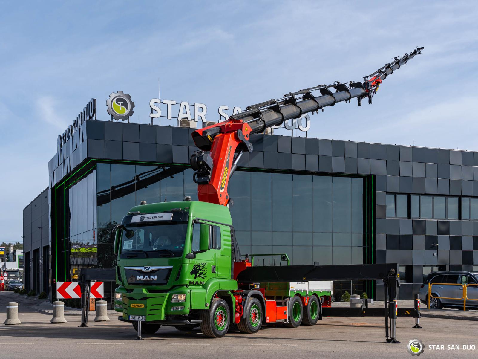 MAN TGS 35.500 8x4 PALFINGER PK 135.002 TEC HDS Żuraw Wciagarka