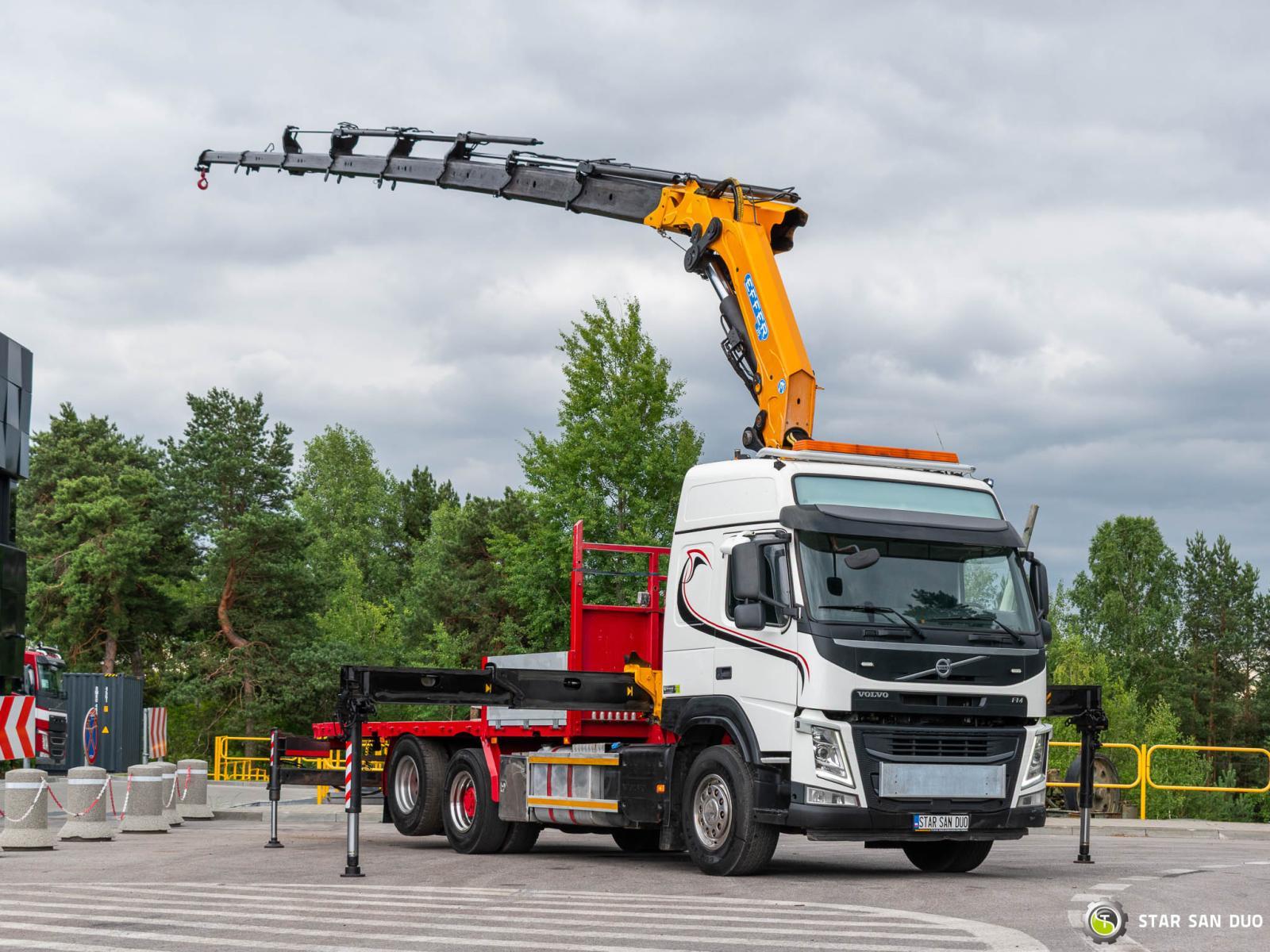 VOLVO FM 450 6x2 Effer 395/8S  Euro 6 HDS Żuraw Wciągarka