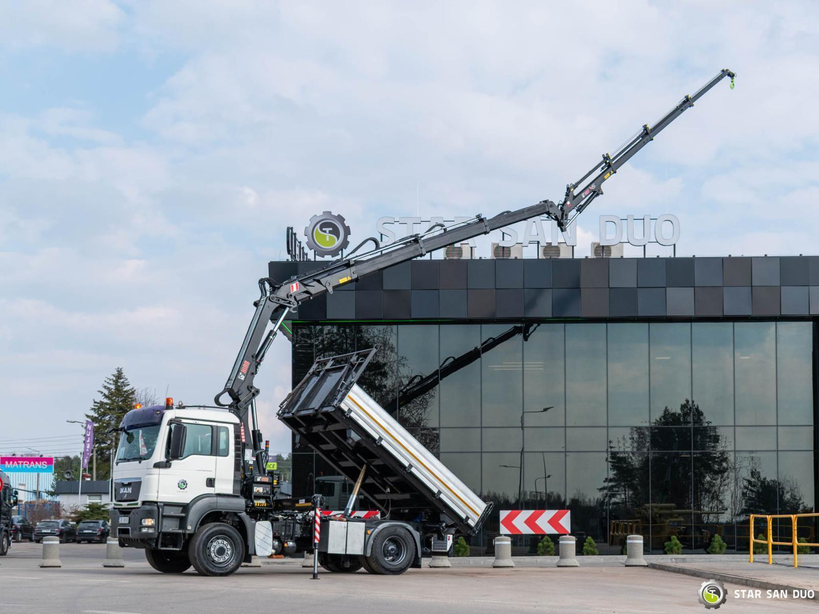 MAN TGS 18.400 4x4 HIAB 144 E-5 Hipro HDS  Żuraw Fly Jib Wywrotka