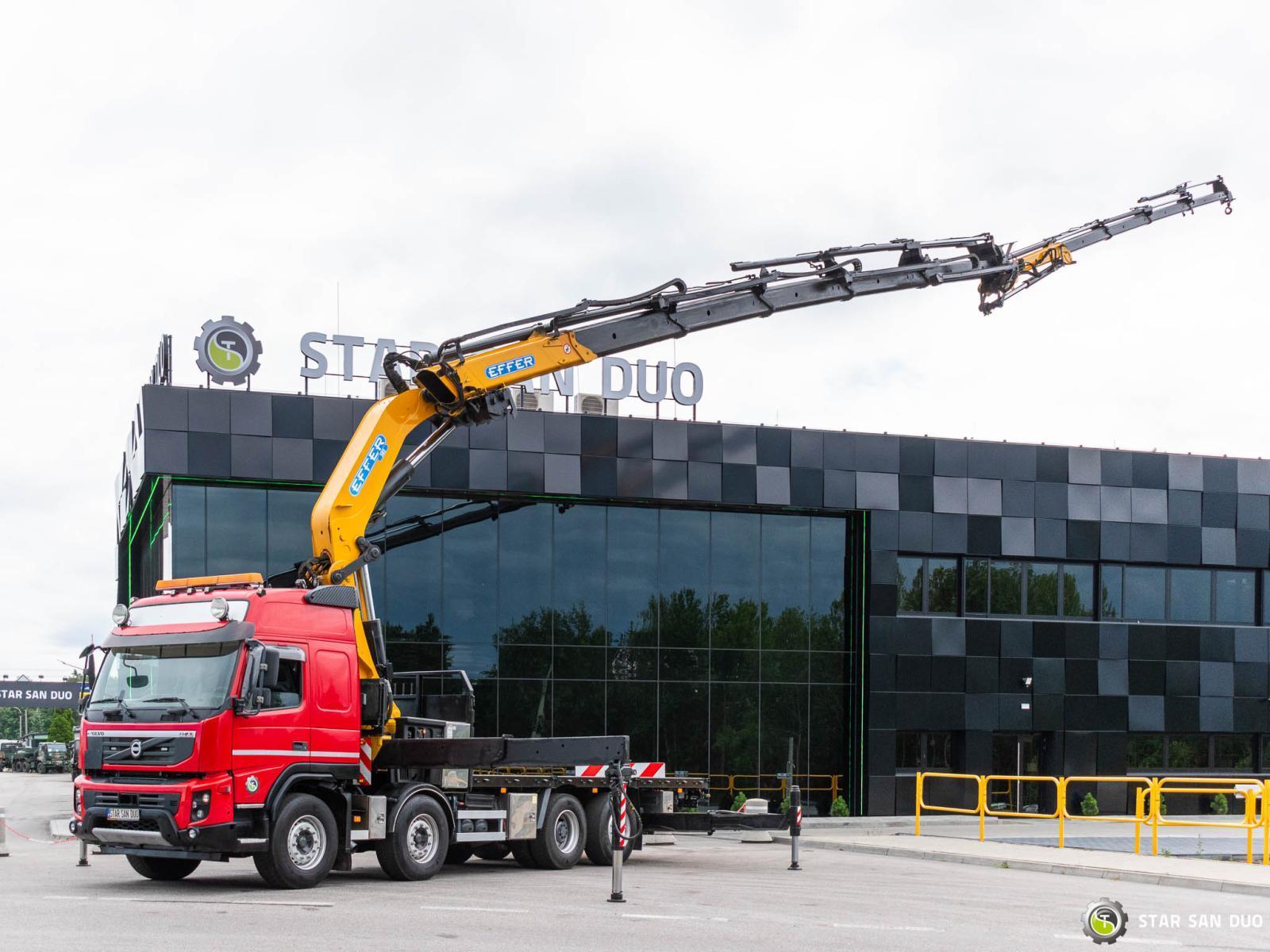 Volvo FMX 500 8x2 Effer 585 Fly Jib Wciągarka HDS Żuraw Crane