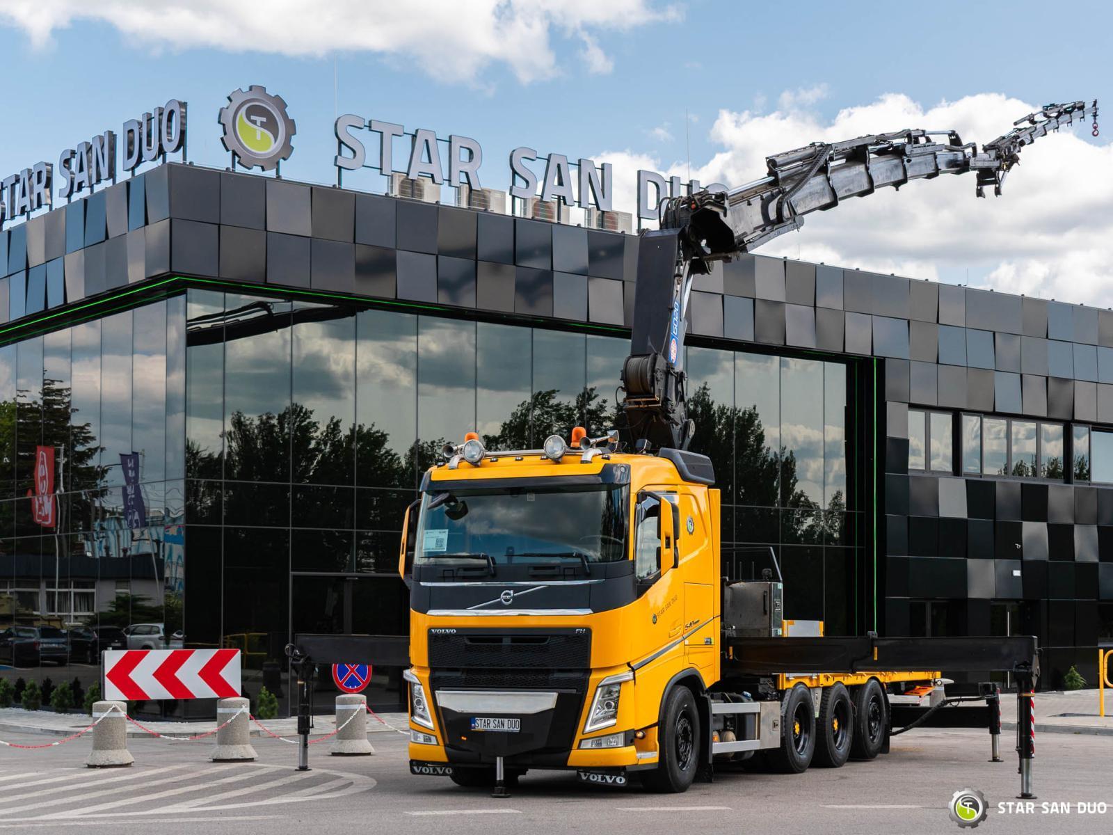 VOLVO FH 540 8x4 HMF 6020 Fly Jib Winch
